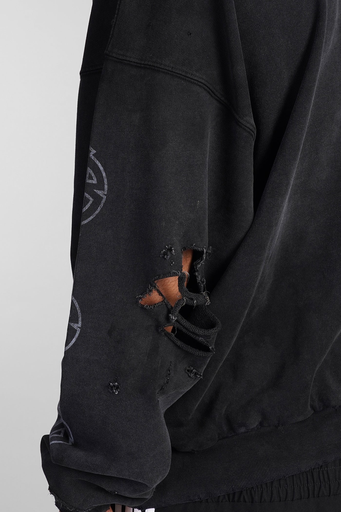Sweatshirt in black cotton - Image 5