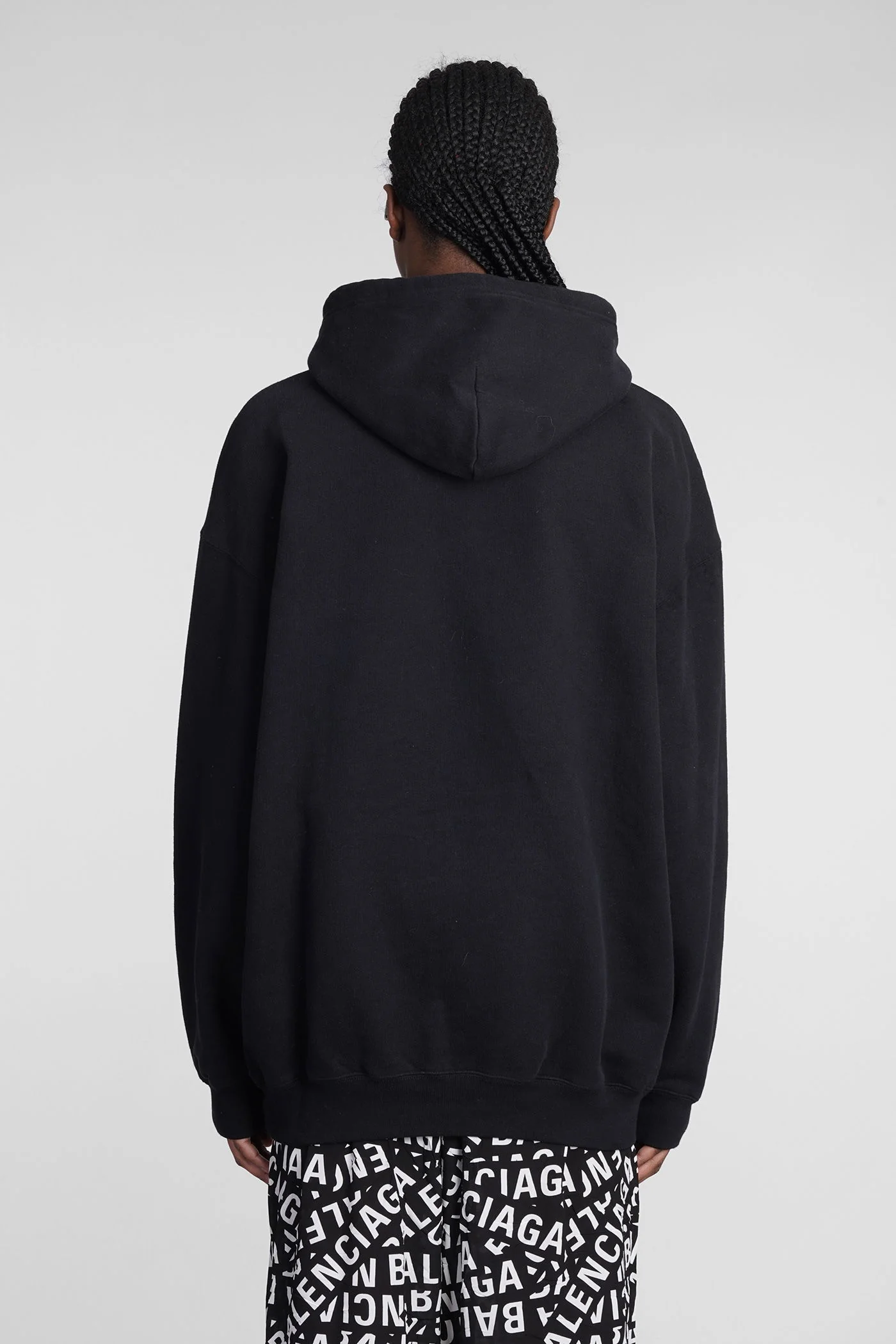 Sweatshirt in black cotton - Image 3