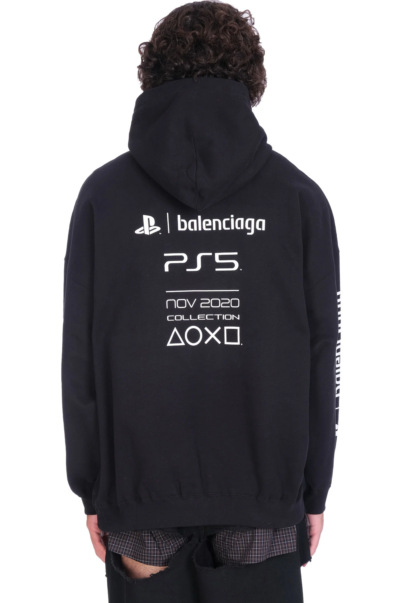 Sweatshirt in black cotton - Image 3