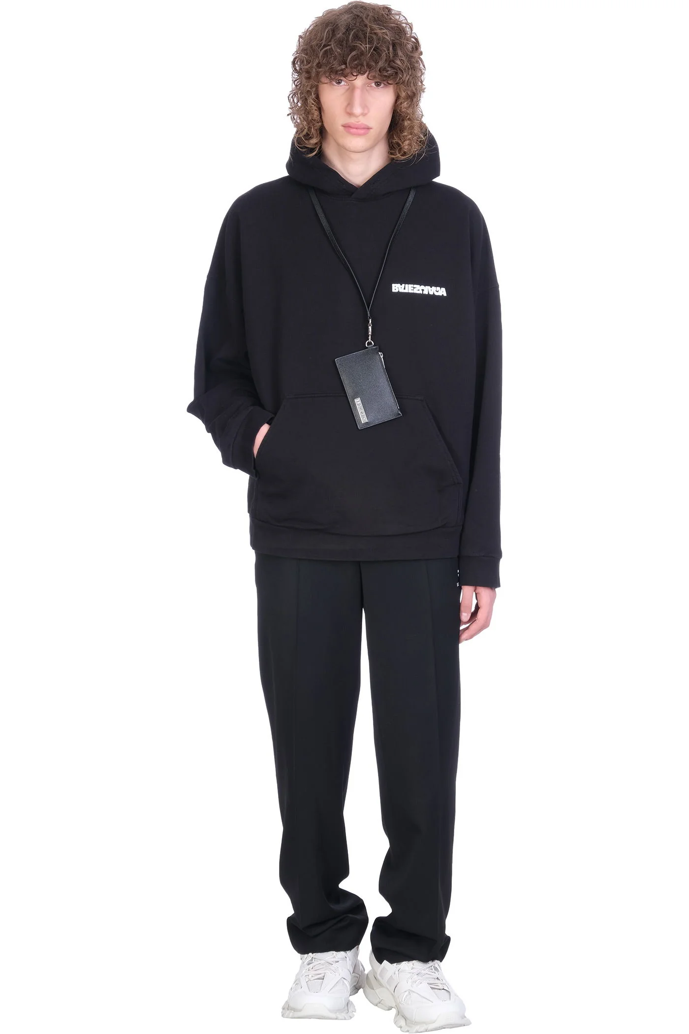 Sweatshirt in black cotton - Image 2