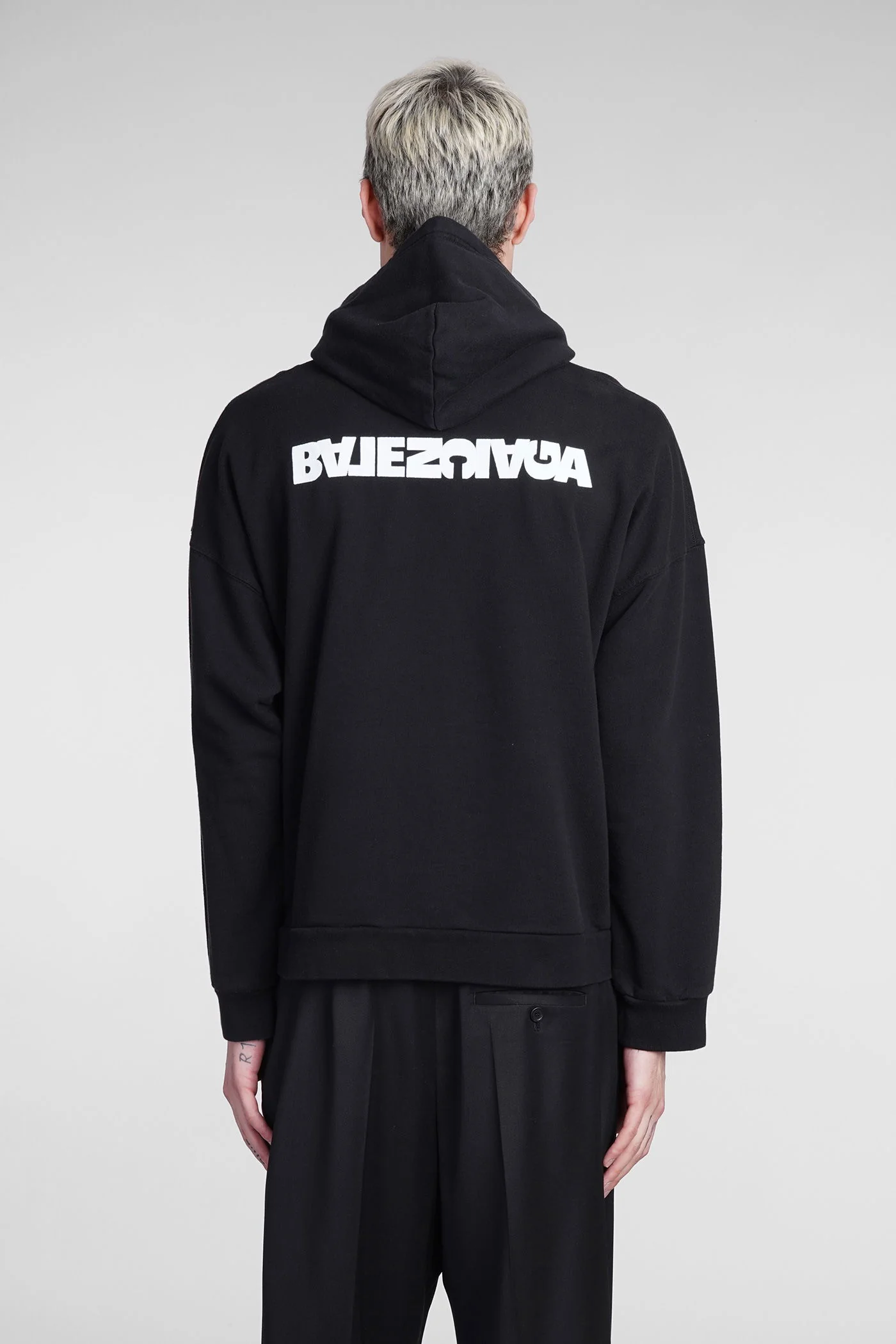 Sweatshirt in black cotton - Image 3