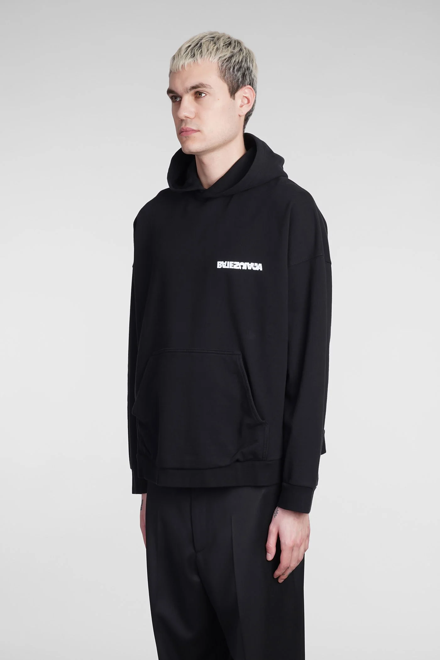 Sweatshirt in black cotton - Image 4