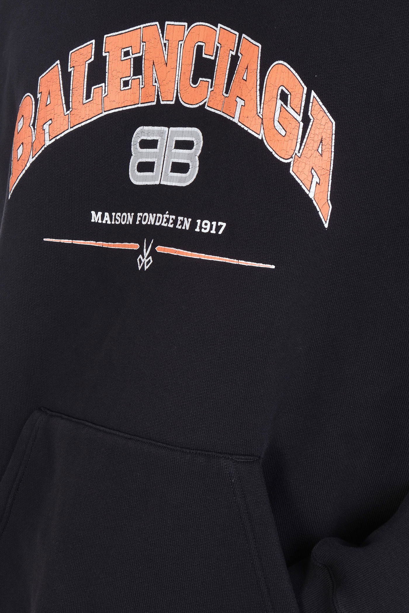 Sweatshirt in black cotton - Image 5
