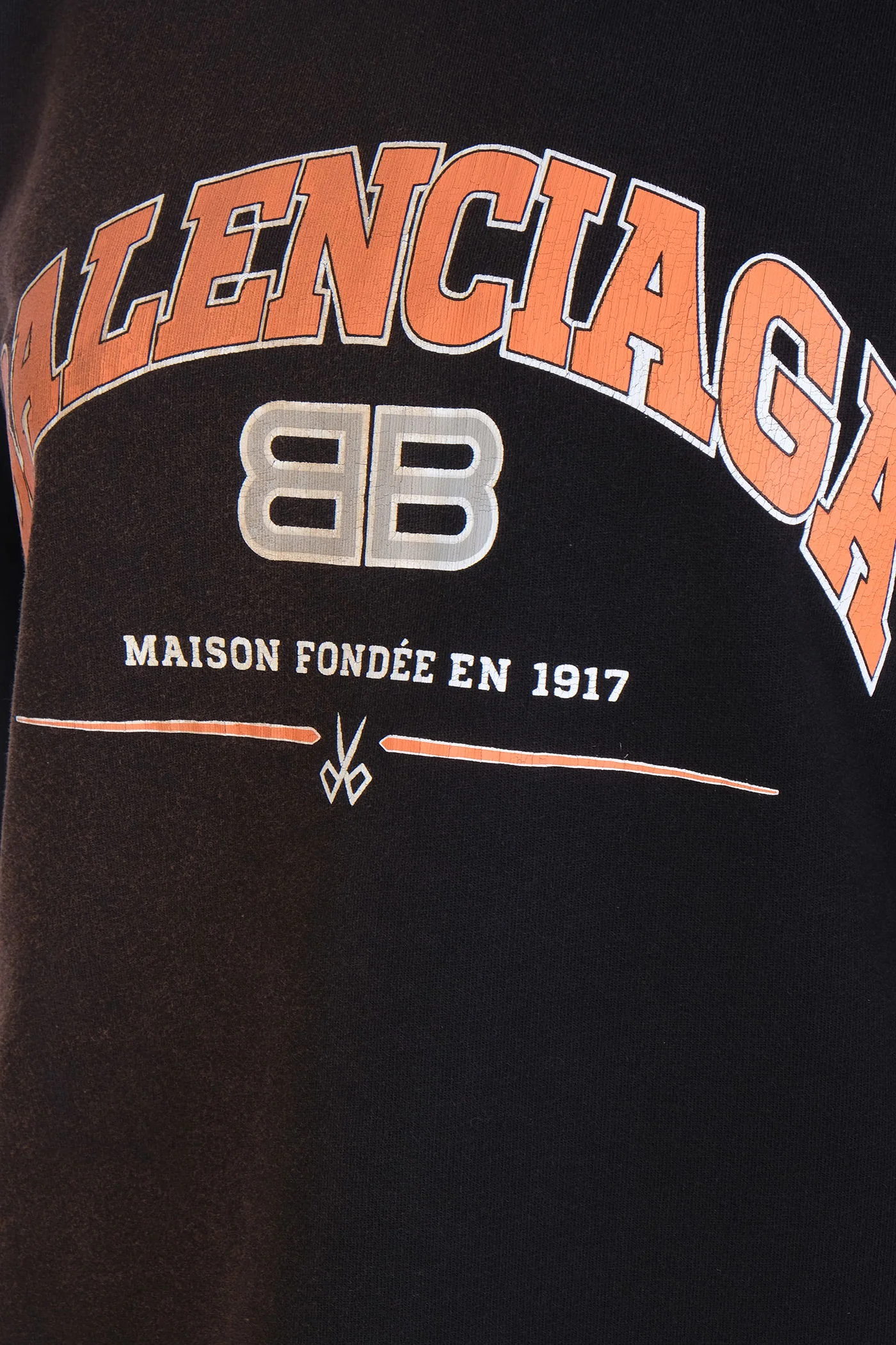 Sweatshirt in black cotton - Image 5