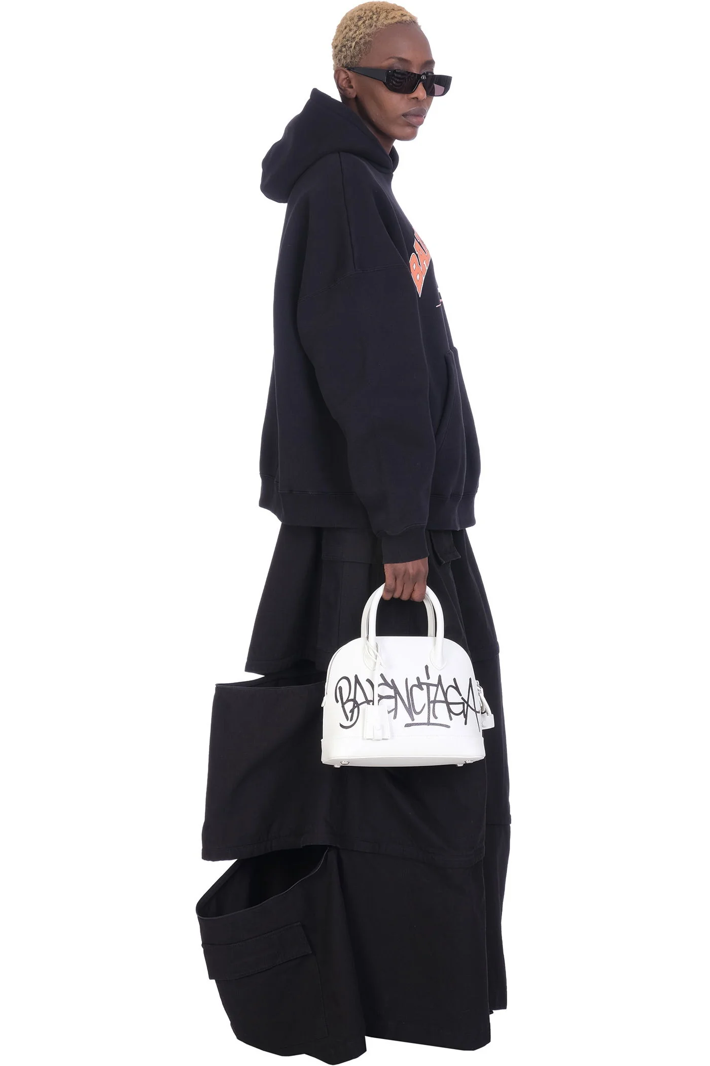 Sweatshirt in black cotton - Image 2