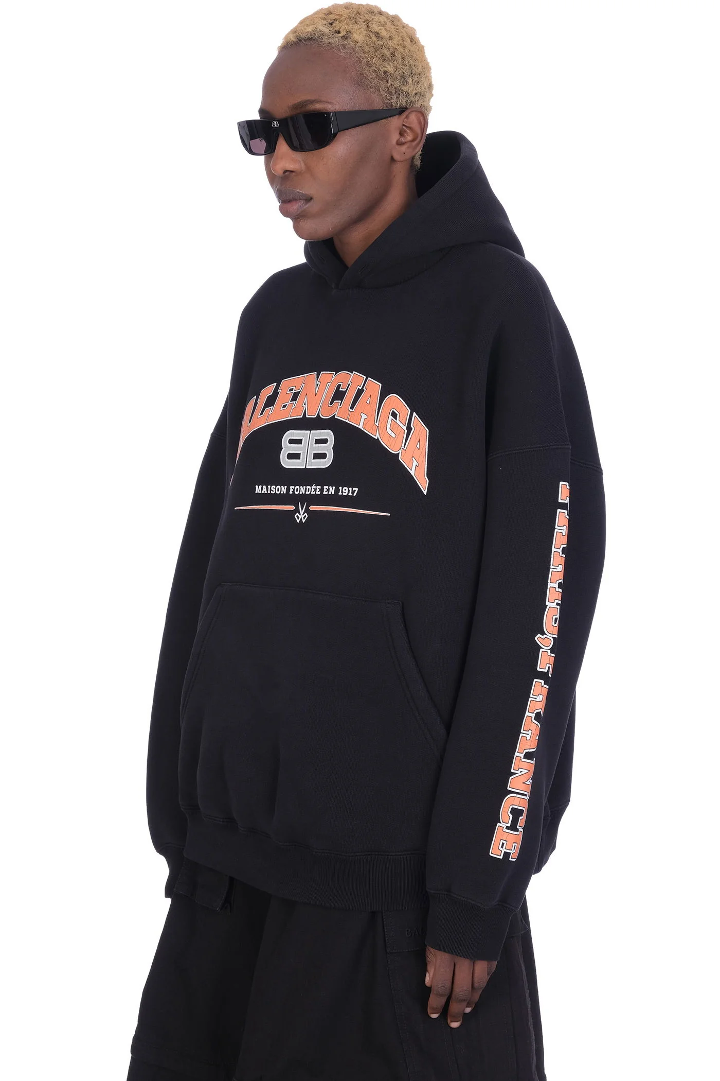 Sweatshirt in black cotton - Image 4