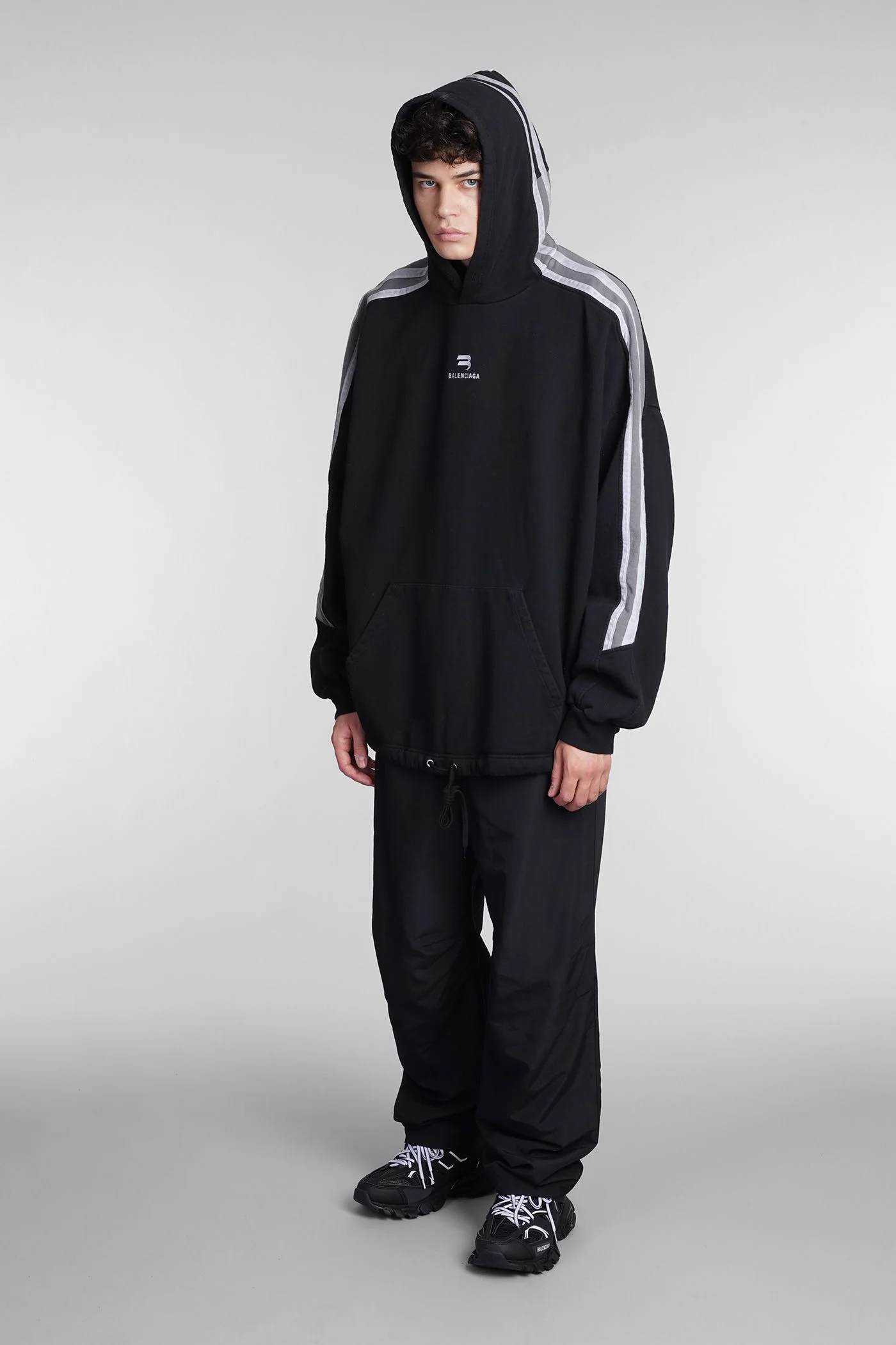 Sweatshirt in black cotton - Image 2