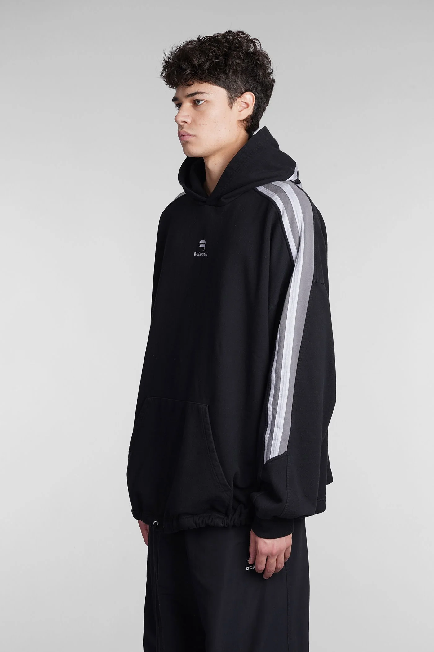 Sweatshirt in black cotton - Image 4