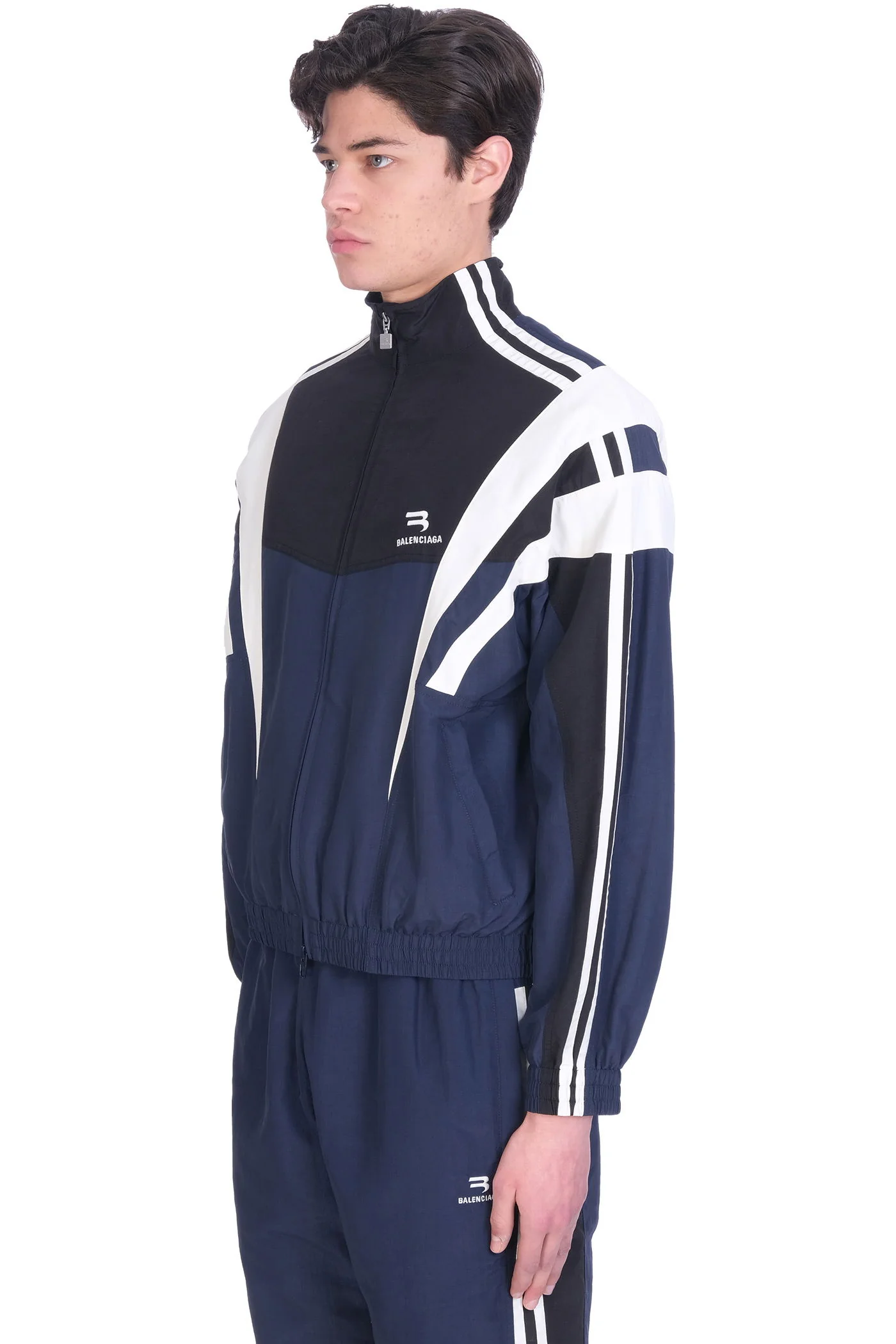 Sweatshirt in blue polyamide - Image 4
