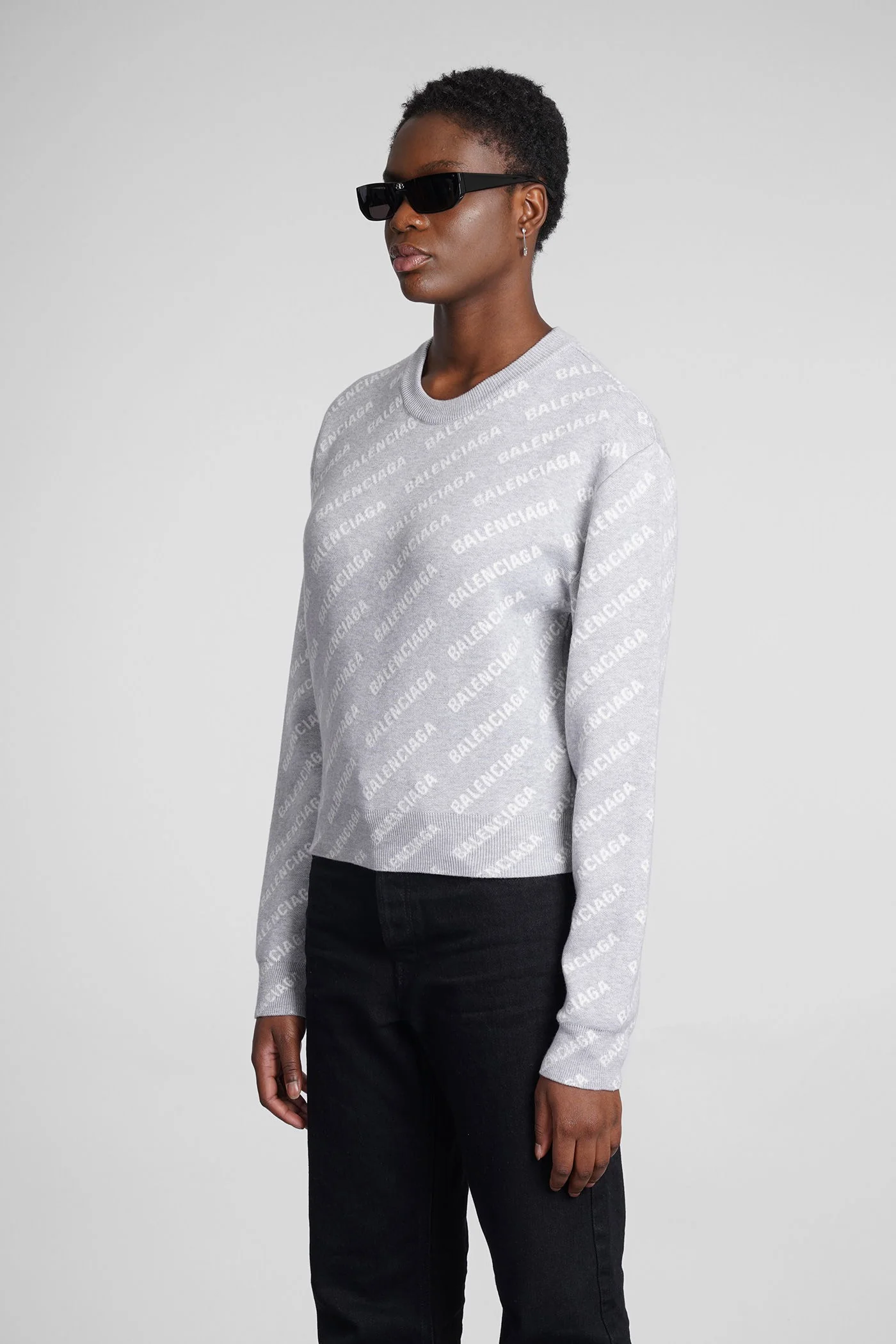 Sweatshirt in grey wool - Image 4