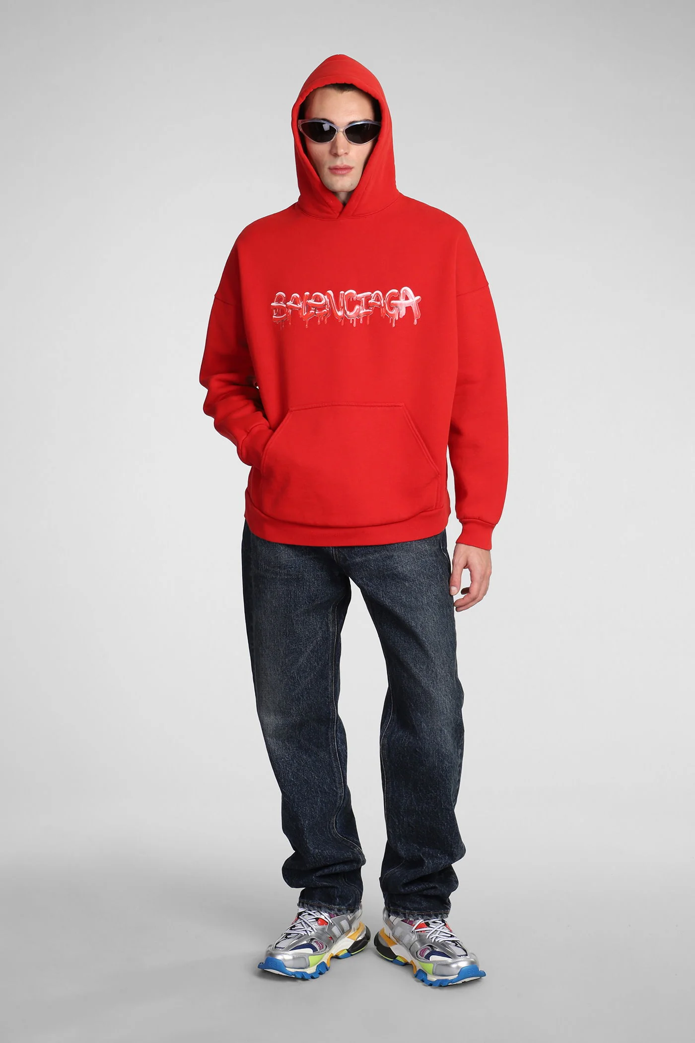 Sweatshirt in red cotton - Image 2