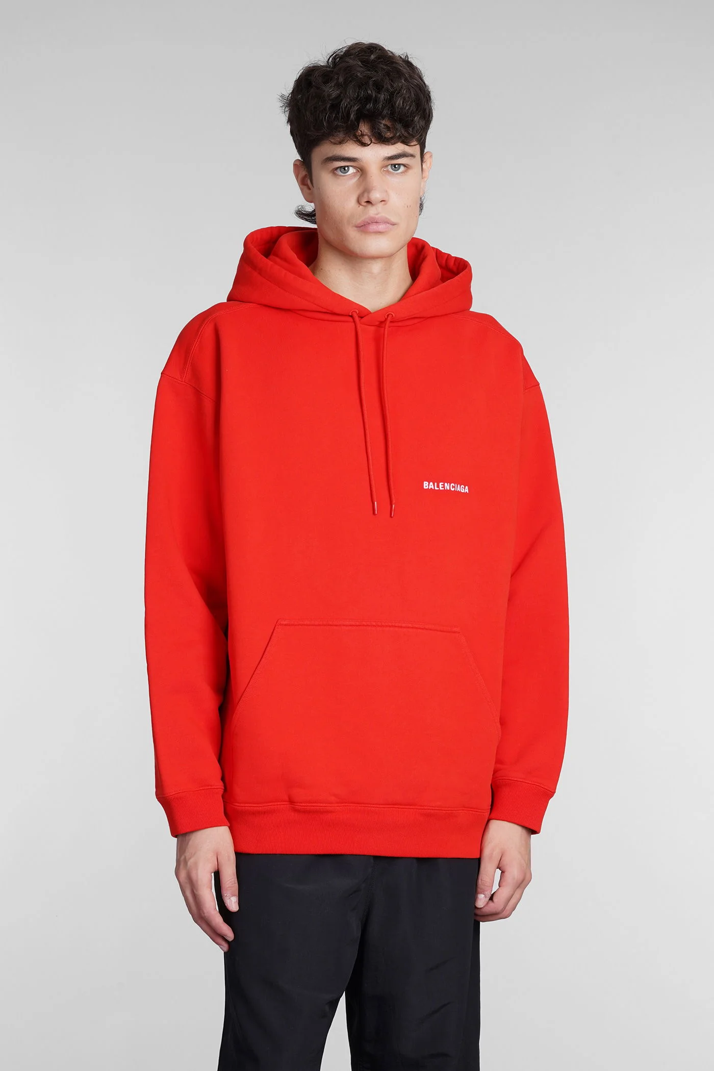 Sweatshirt in red cotton
