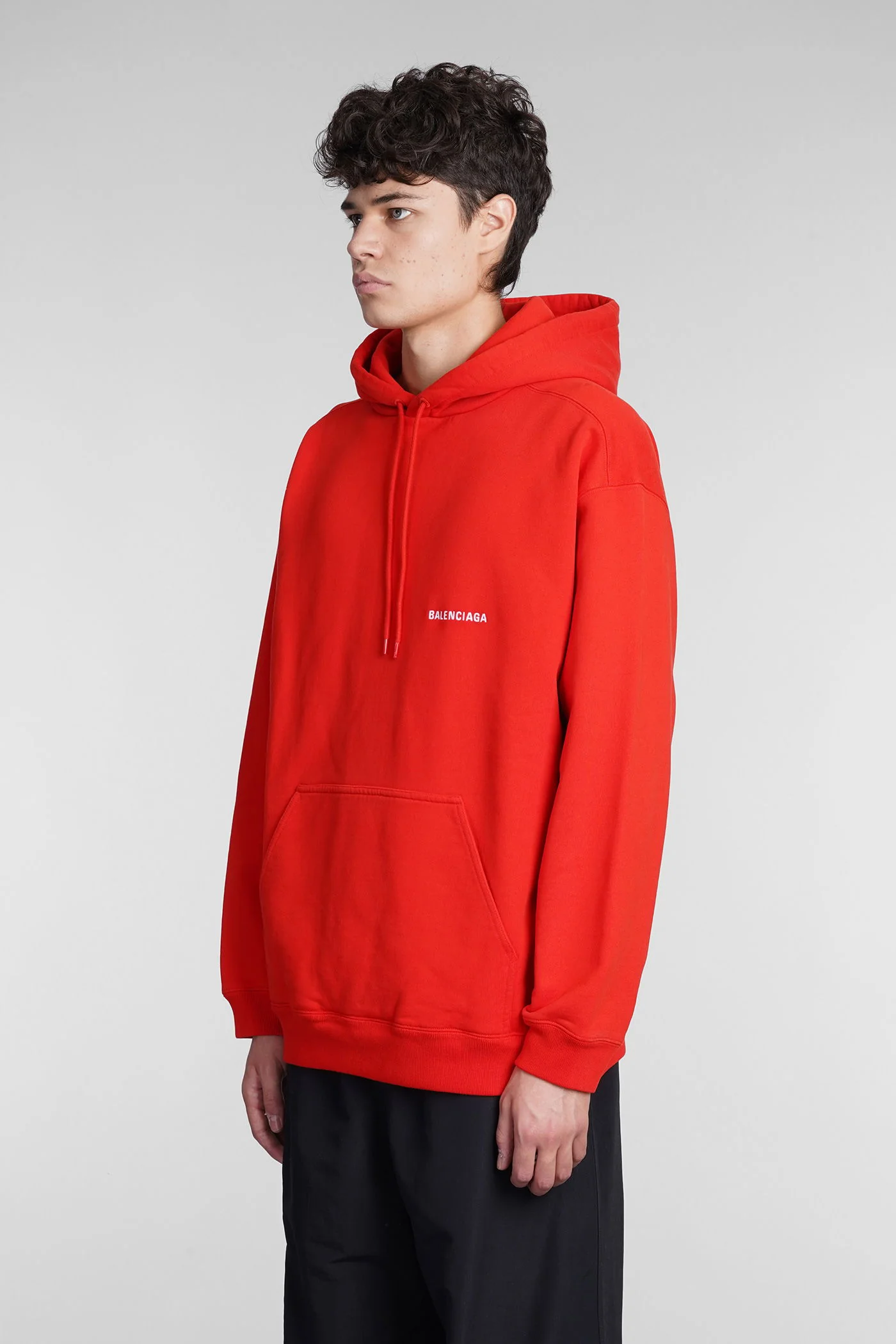 Sweatshirt in red cotton - Image 4