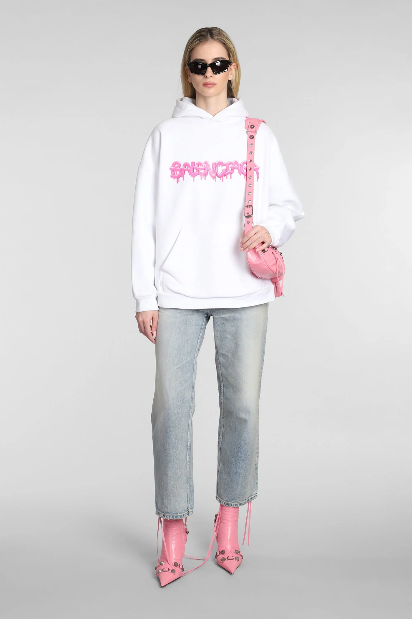 Sweatshirt in white cotton - Image 2