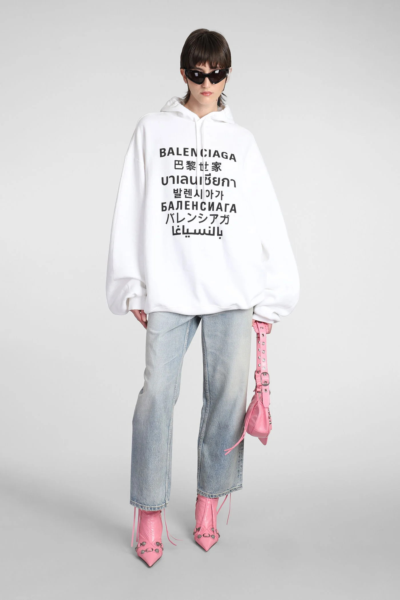 Sweatshirt in white cotton - Image 2