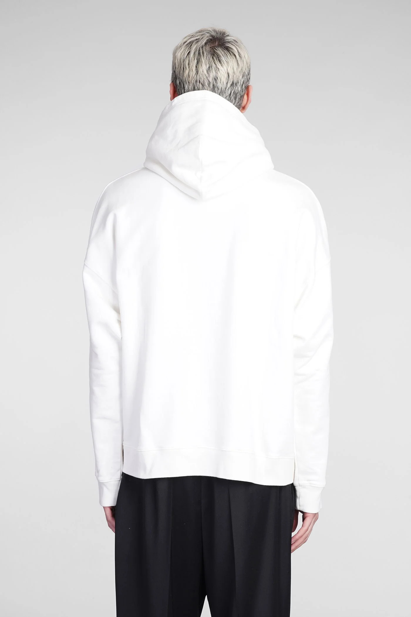 Sweatshirt in white cotton - Image 3