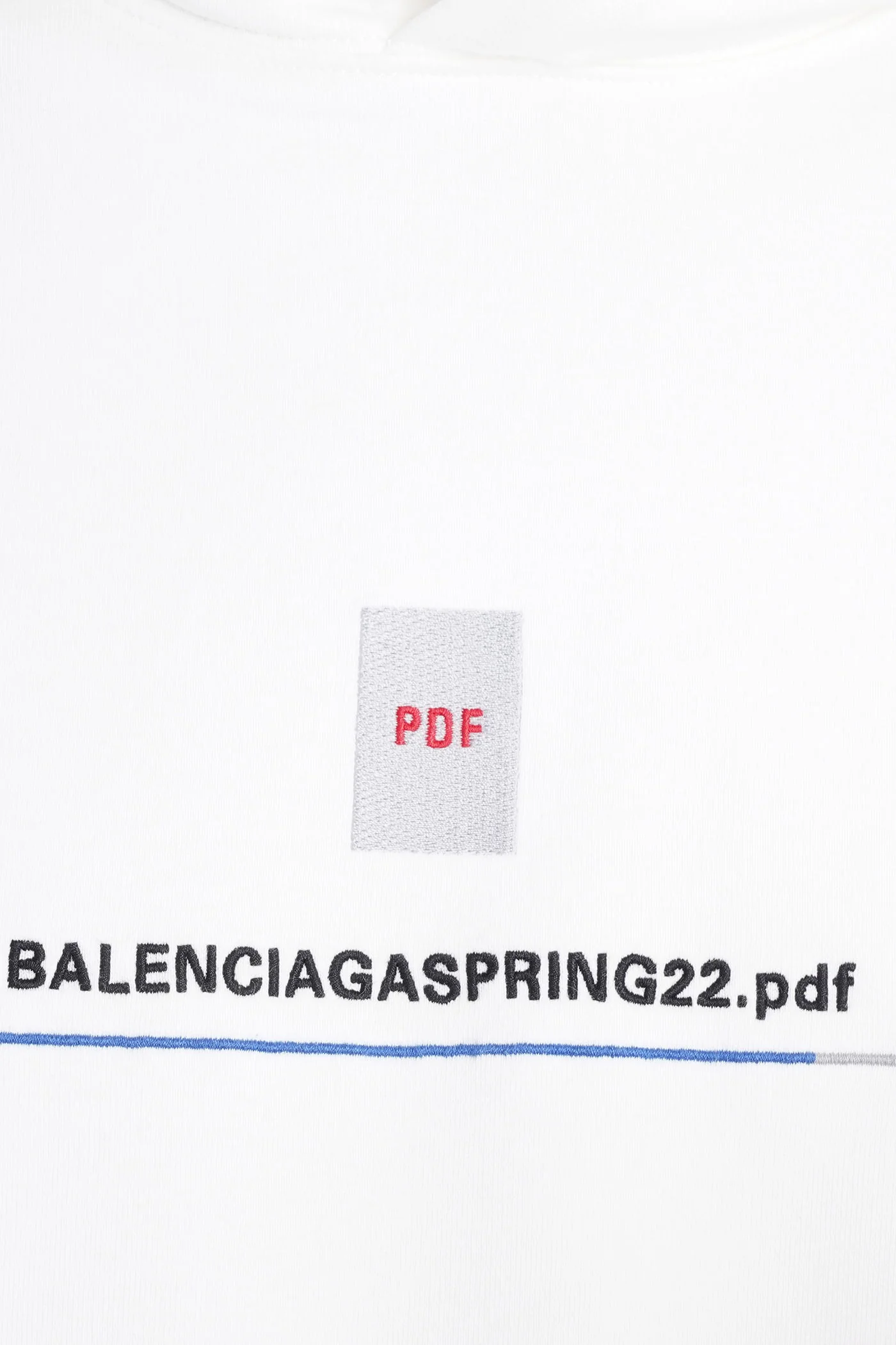 Sweatshirt in white cotton - Image 5