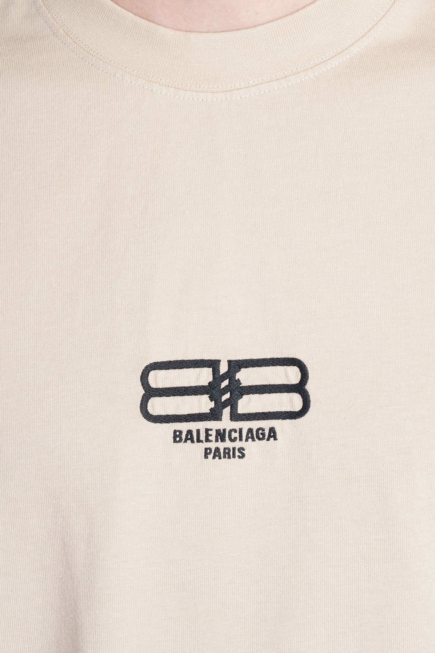 T-Shirt in beige cotton - Image 5