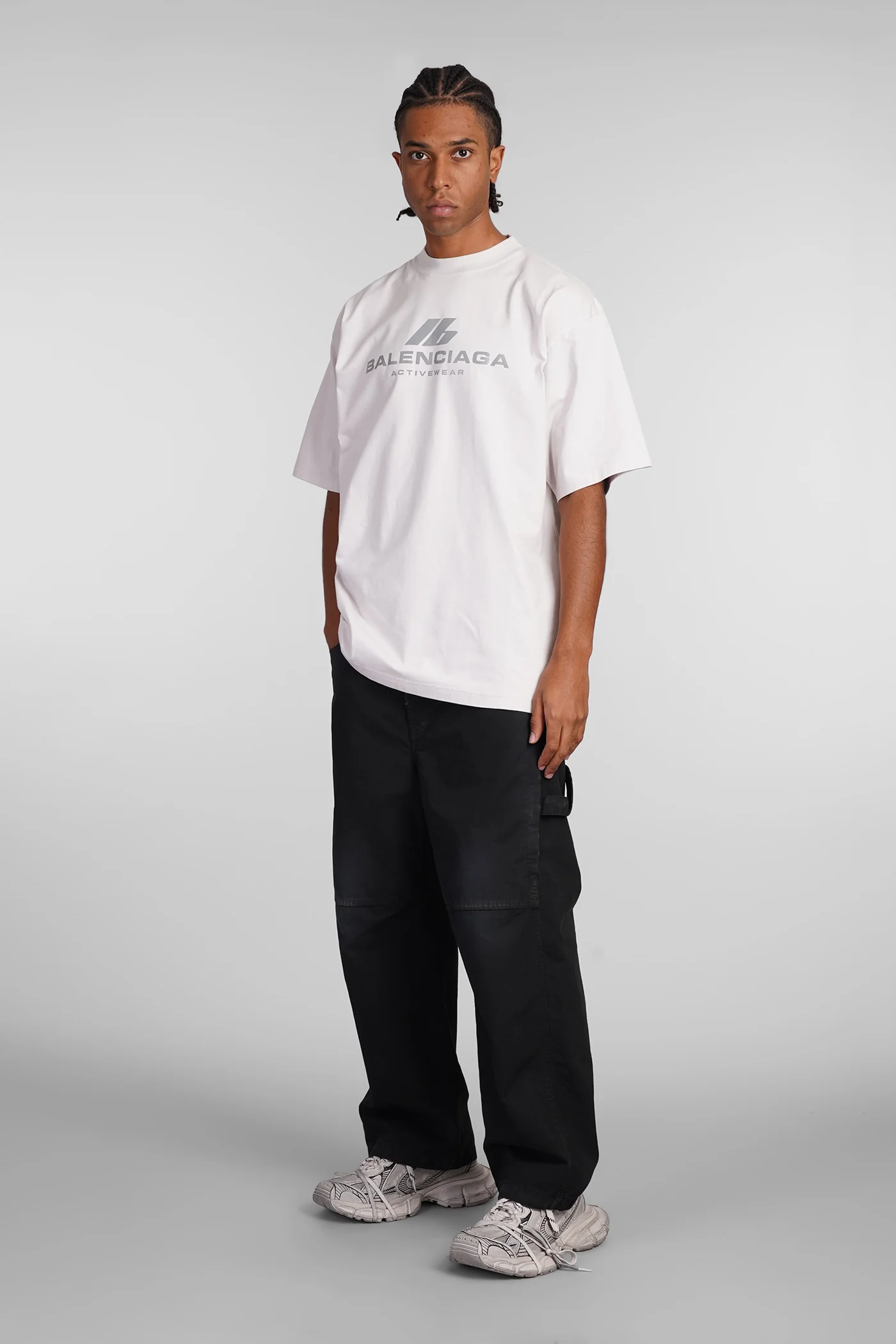 T-Shirt in beige cotton - Image 2