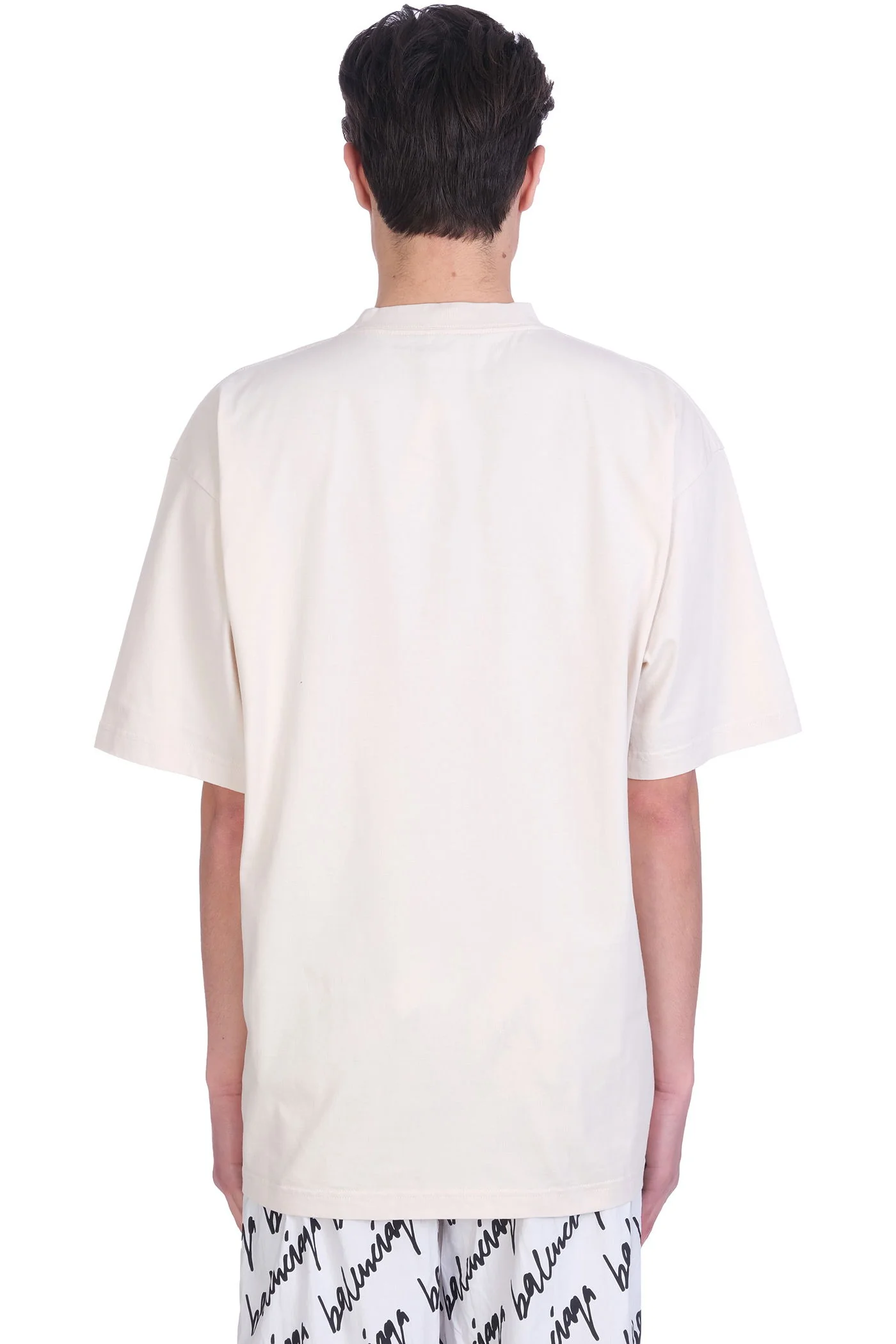 T-Shirt in beige cotton - Image 3