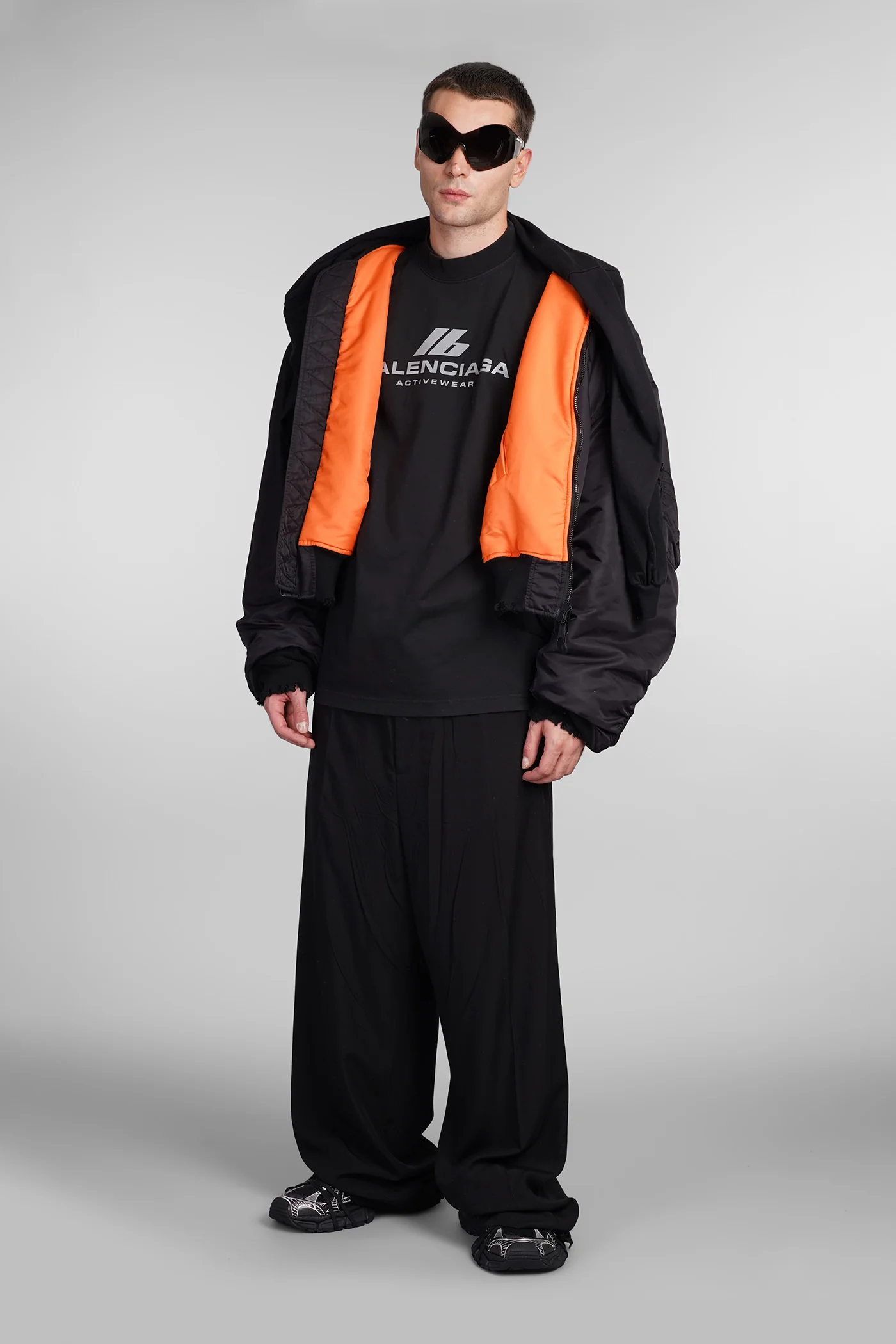 T-Shirt in black cotton - Image 2