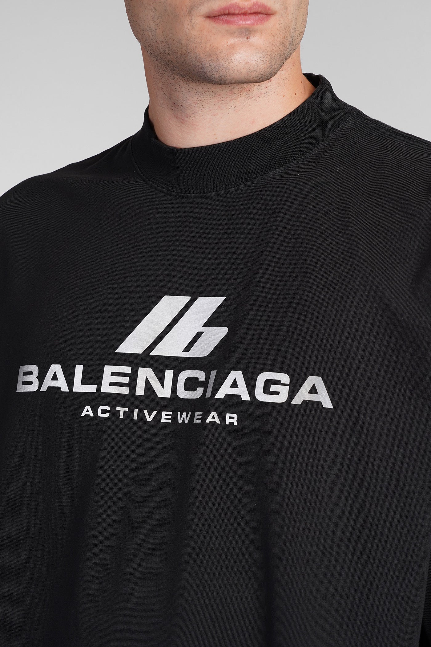 T-Shirt in black cotton - Image 5