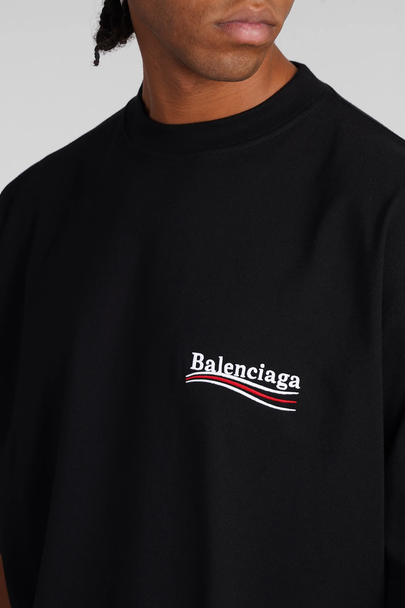 T-Shirt in black cotton - Image 5