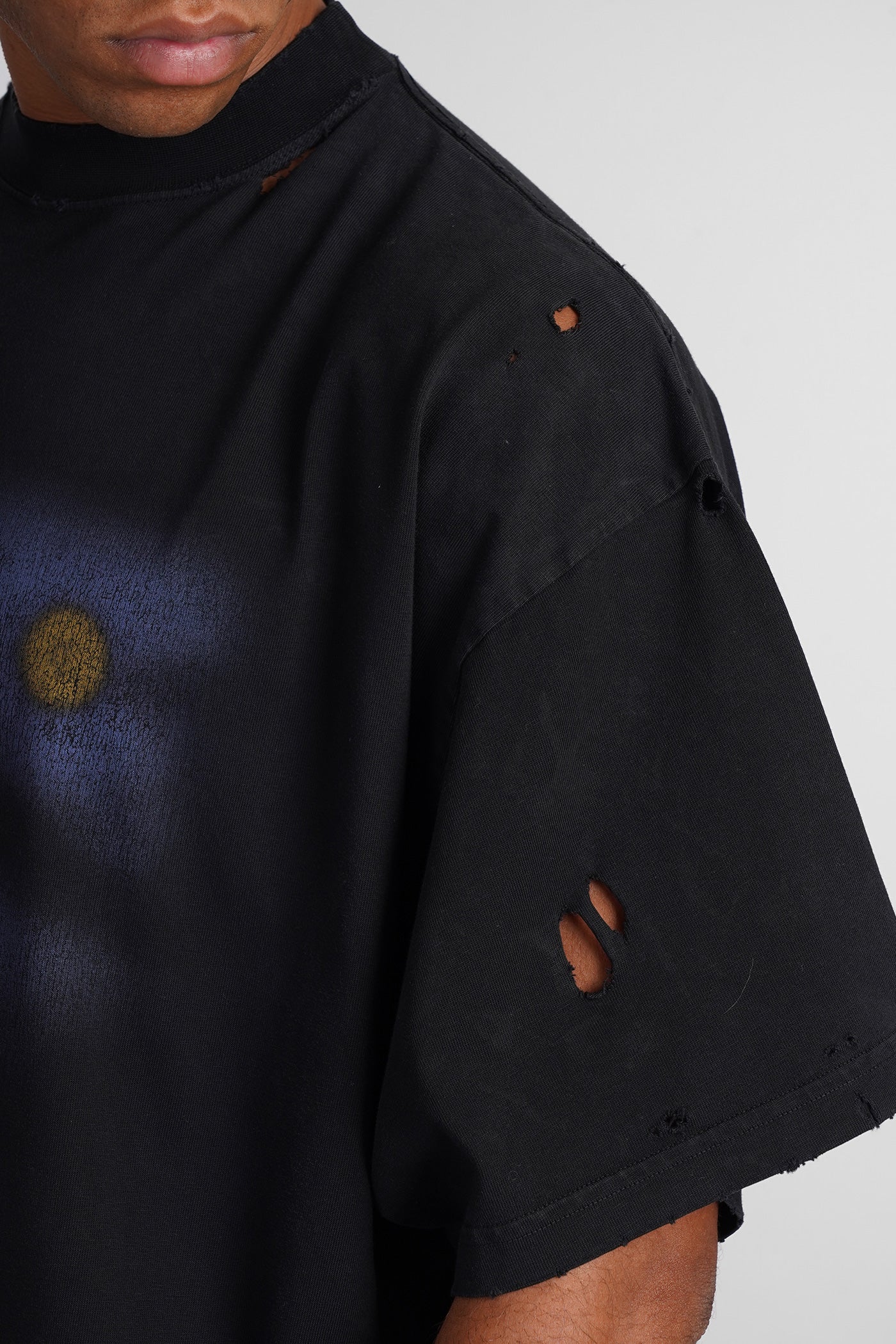 T-Shirt in black cotton - Image 5