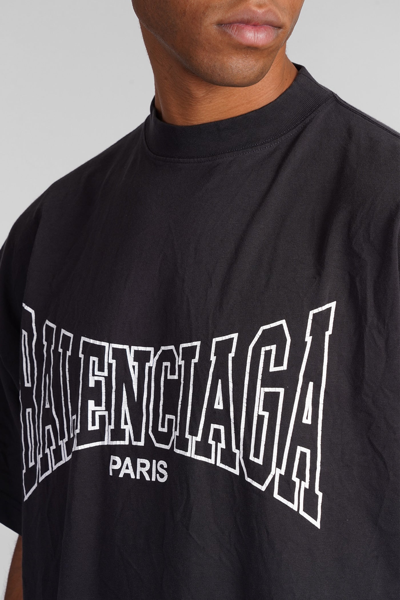 T-Shirt in black cotton - Image 5