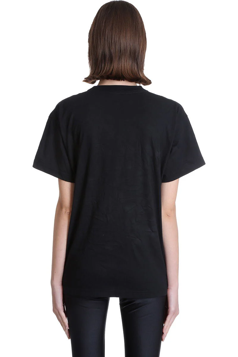 T-Shirt in black cotton - Image 3