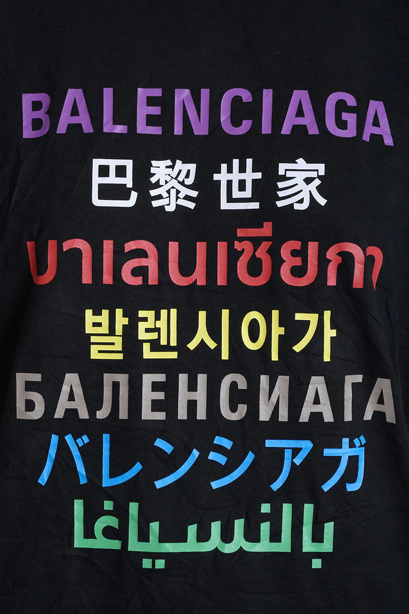 T-Shirt in black cotton - Image 5