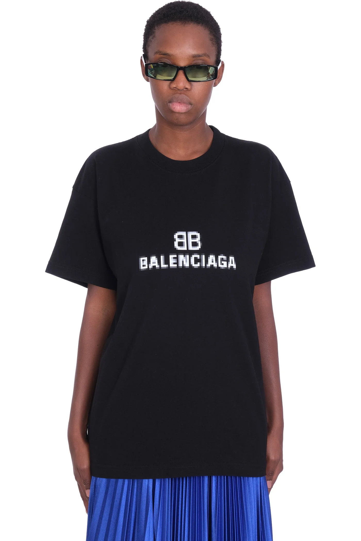 T-Shirt in black cotton