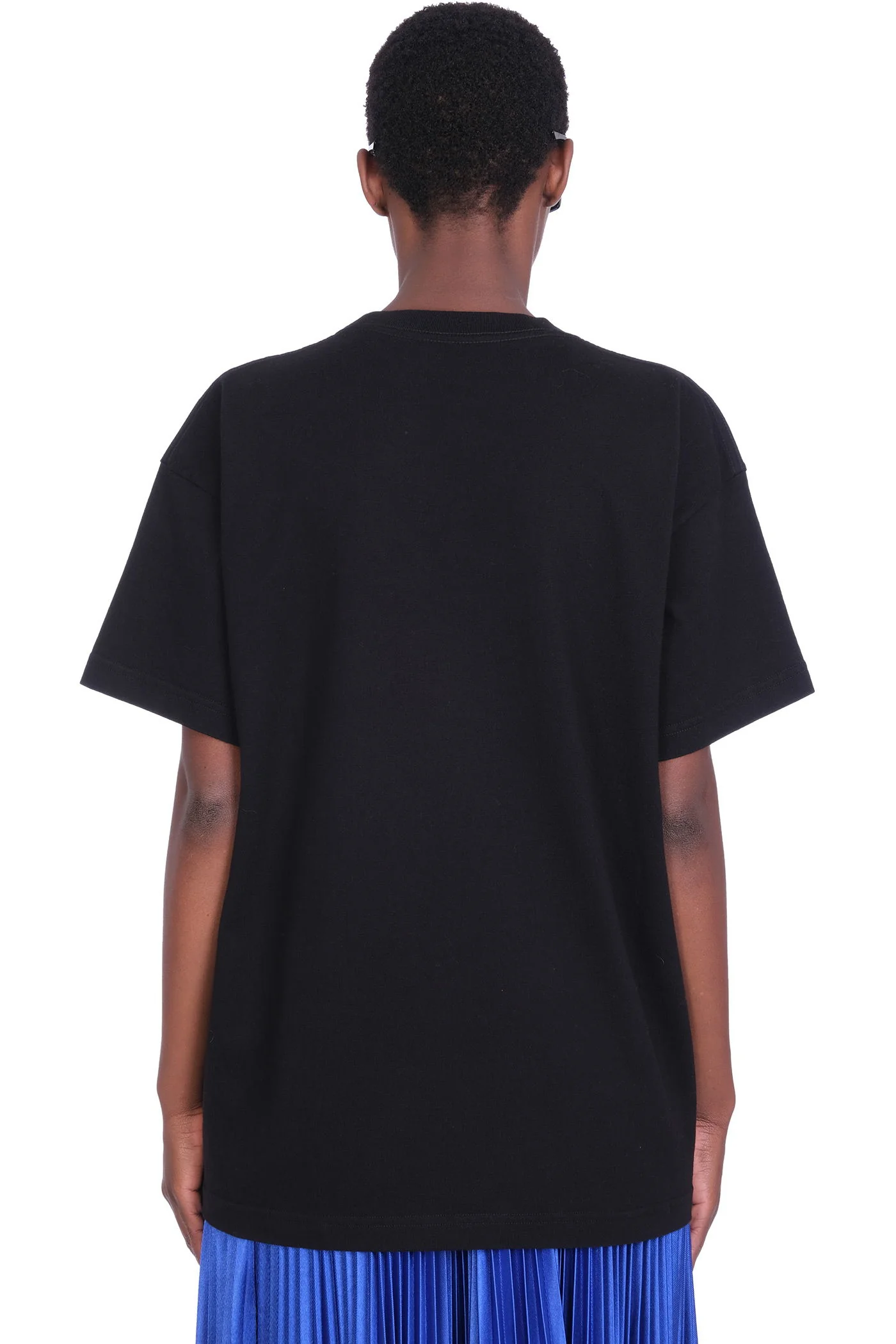 T-Shirt in black cotton - Image 3