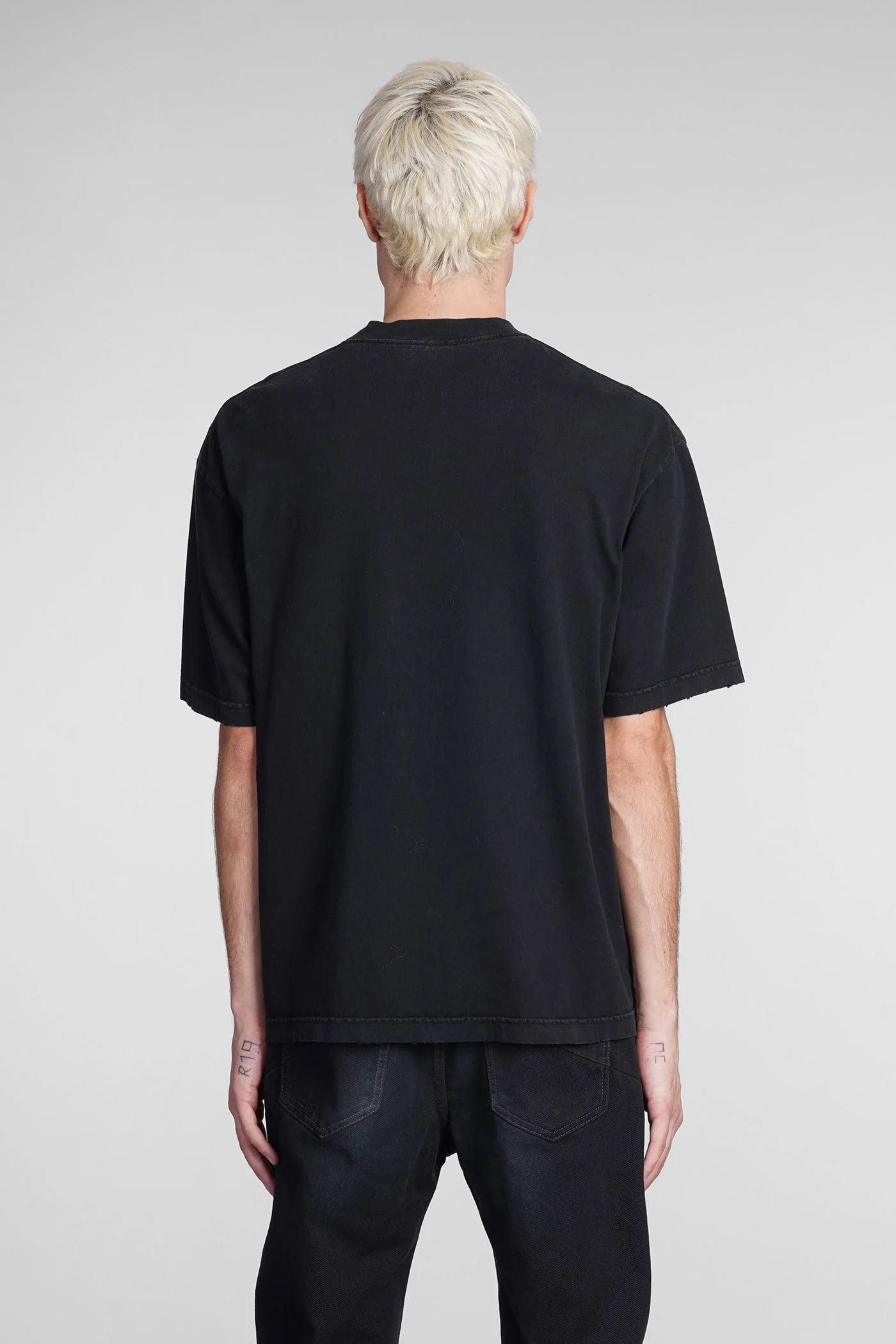 T-Shirt in black cotton - Image 3