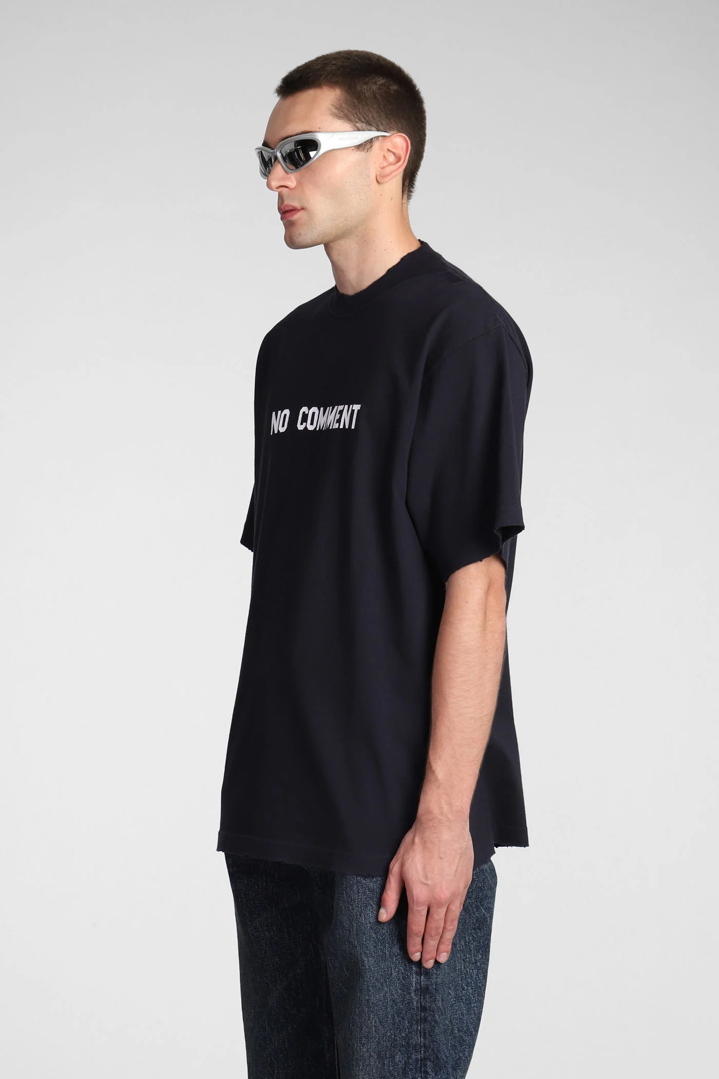 T-Shirt in blue cotton - Image 4