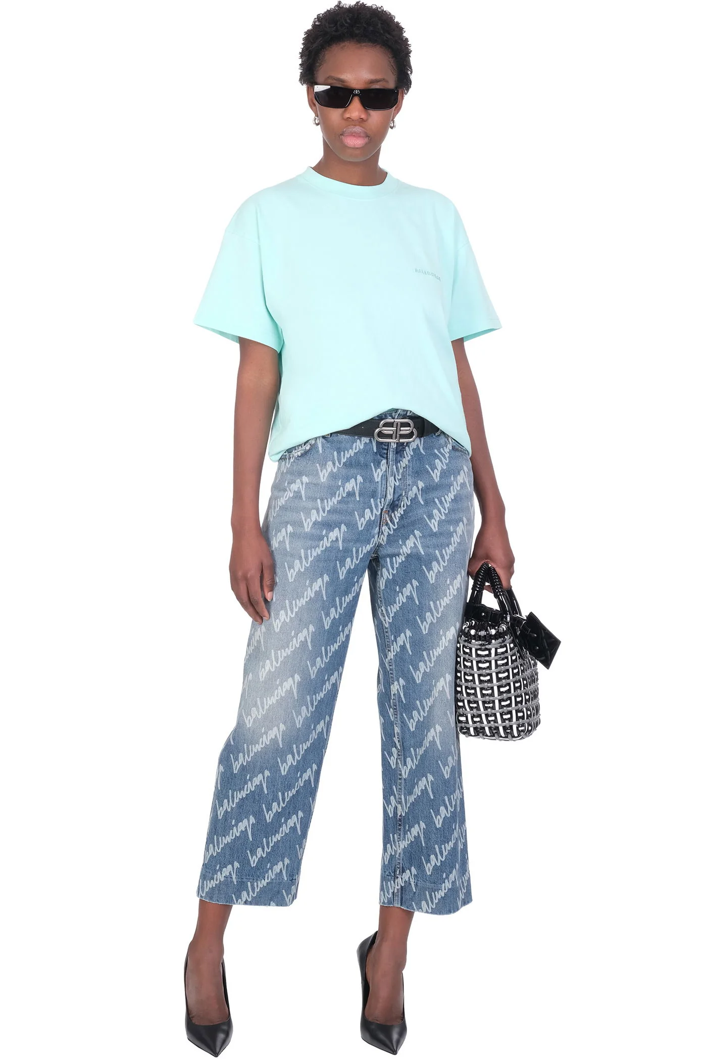 T-Shirt in green cotton - Image 2