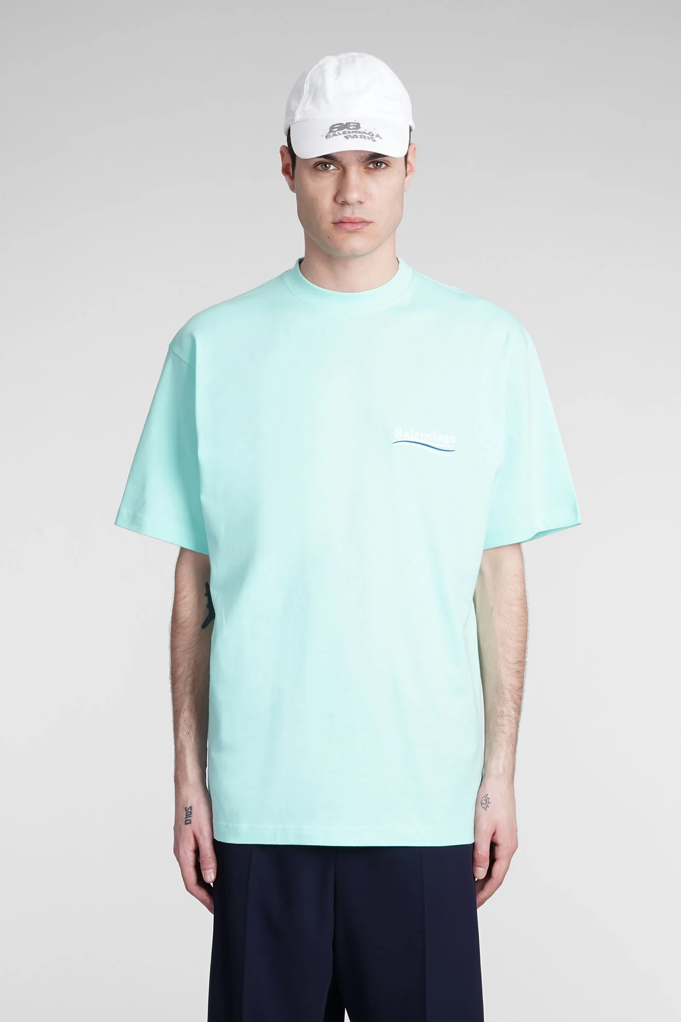 T-Shirt in green cotton