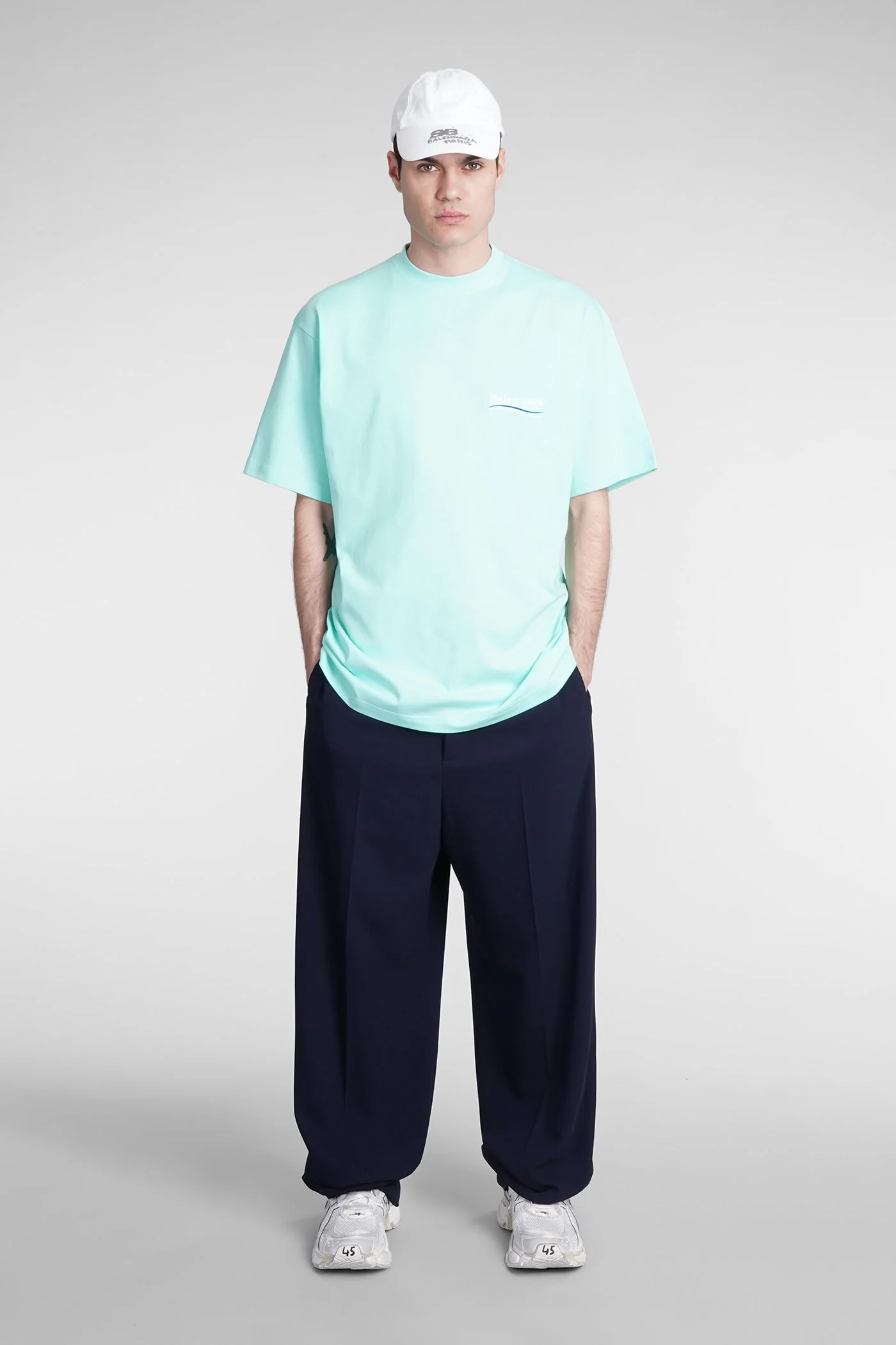 T-Shirt in green cotton - Image 2