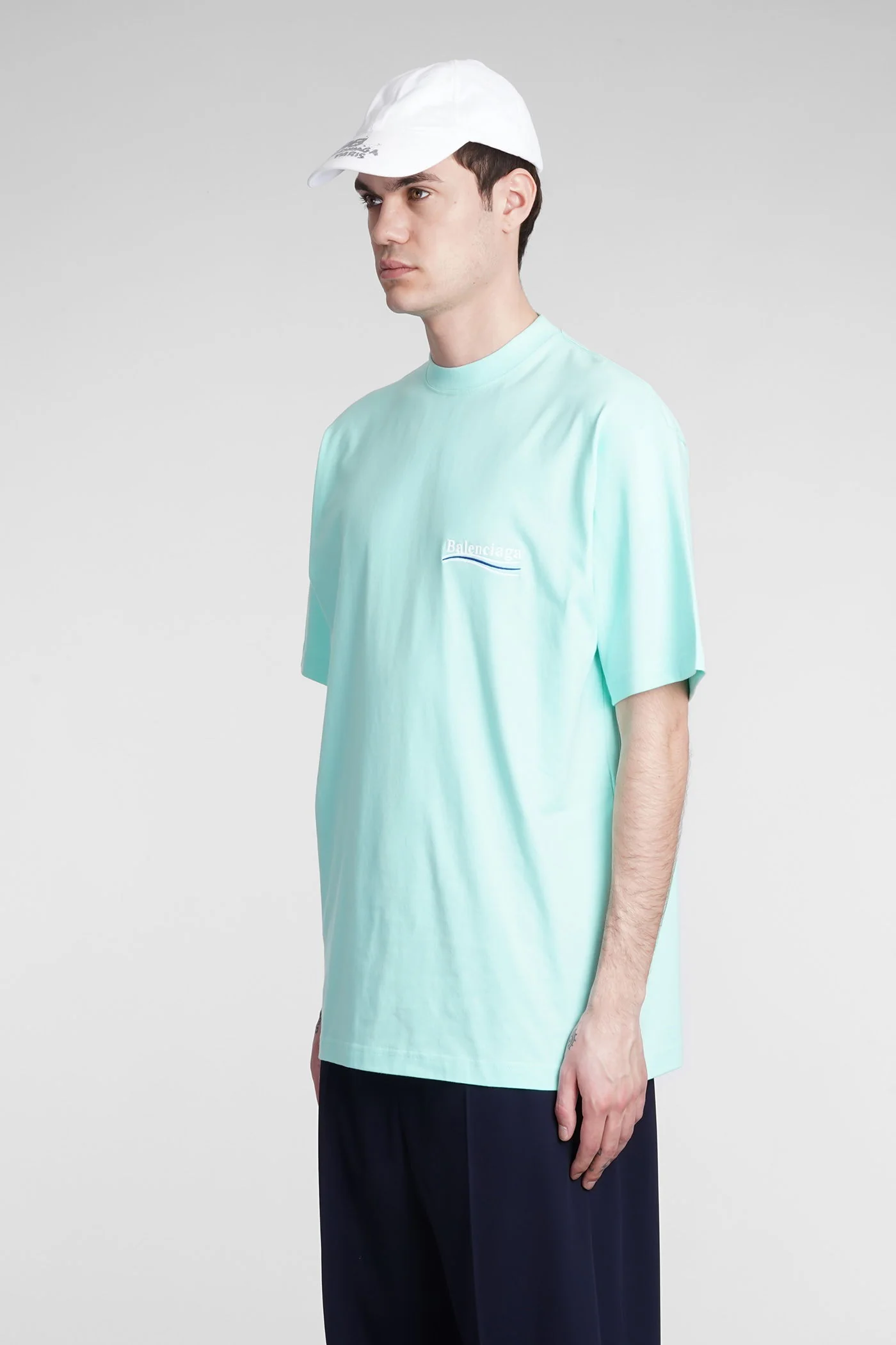 T-Shirt in green cotton - Image 4
