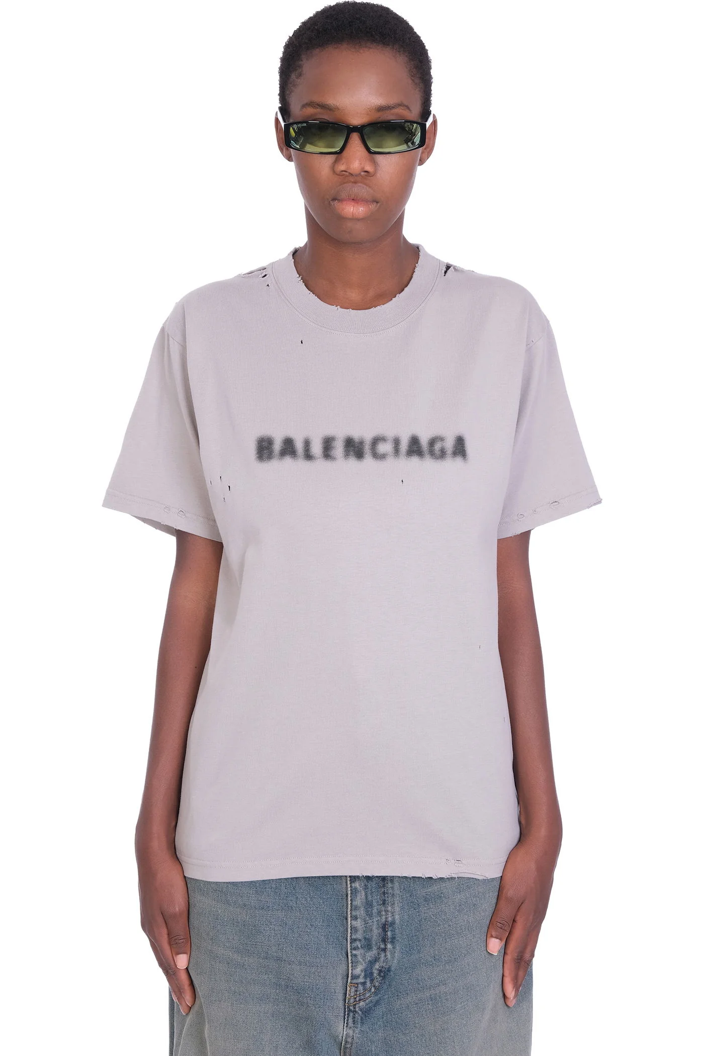 T-Shirt in grey cotton