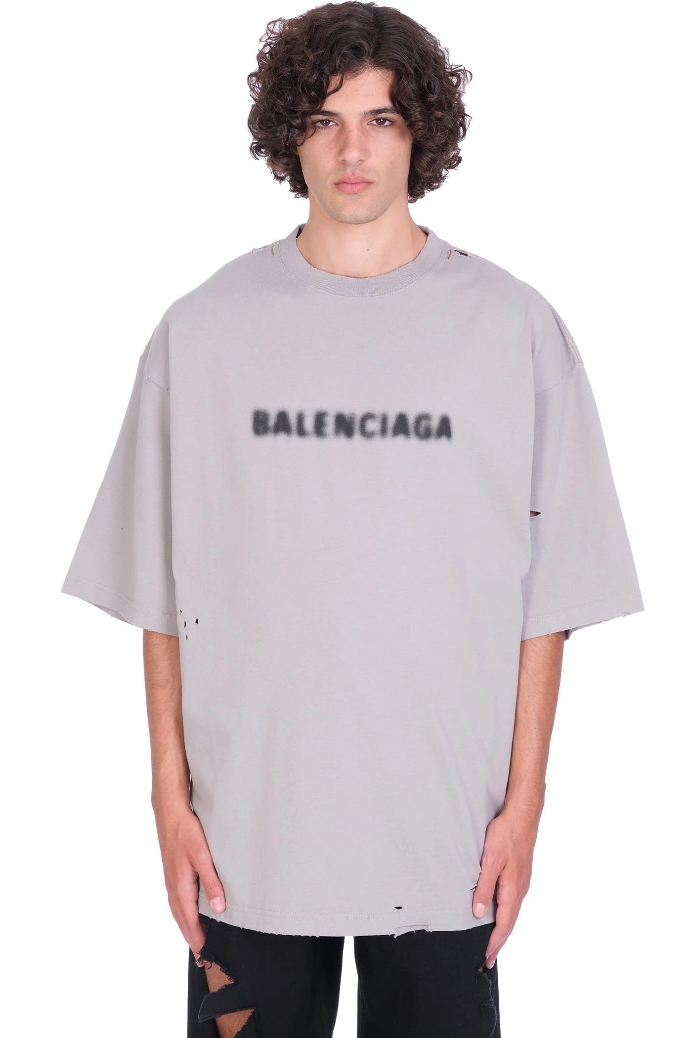 T-Shirt in grey cotton