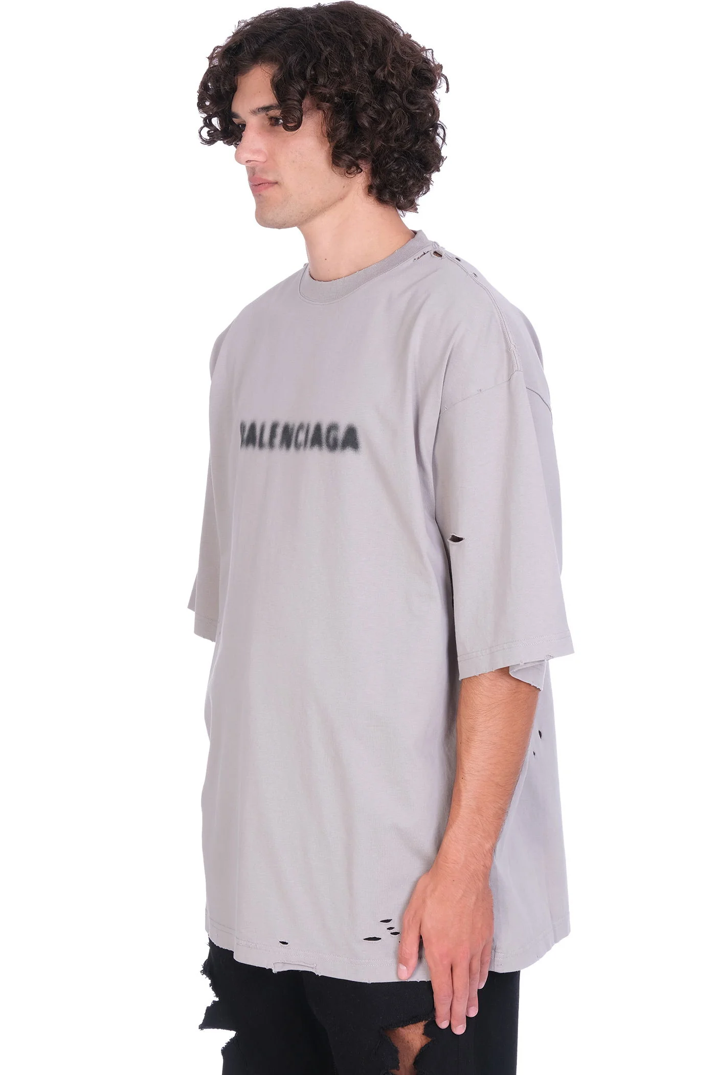 T-Shirt in grey cotton - Image 4