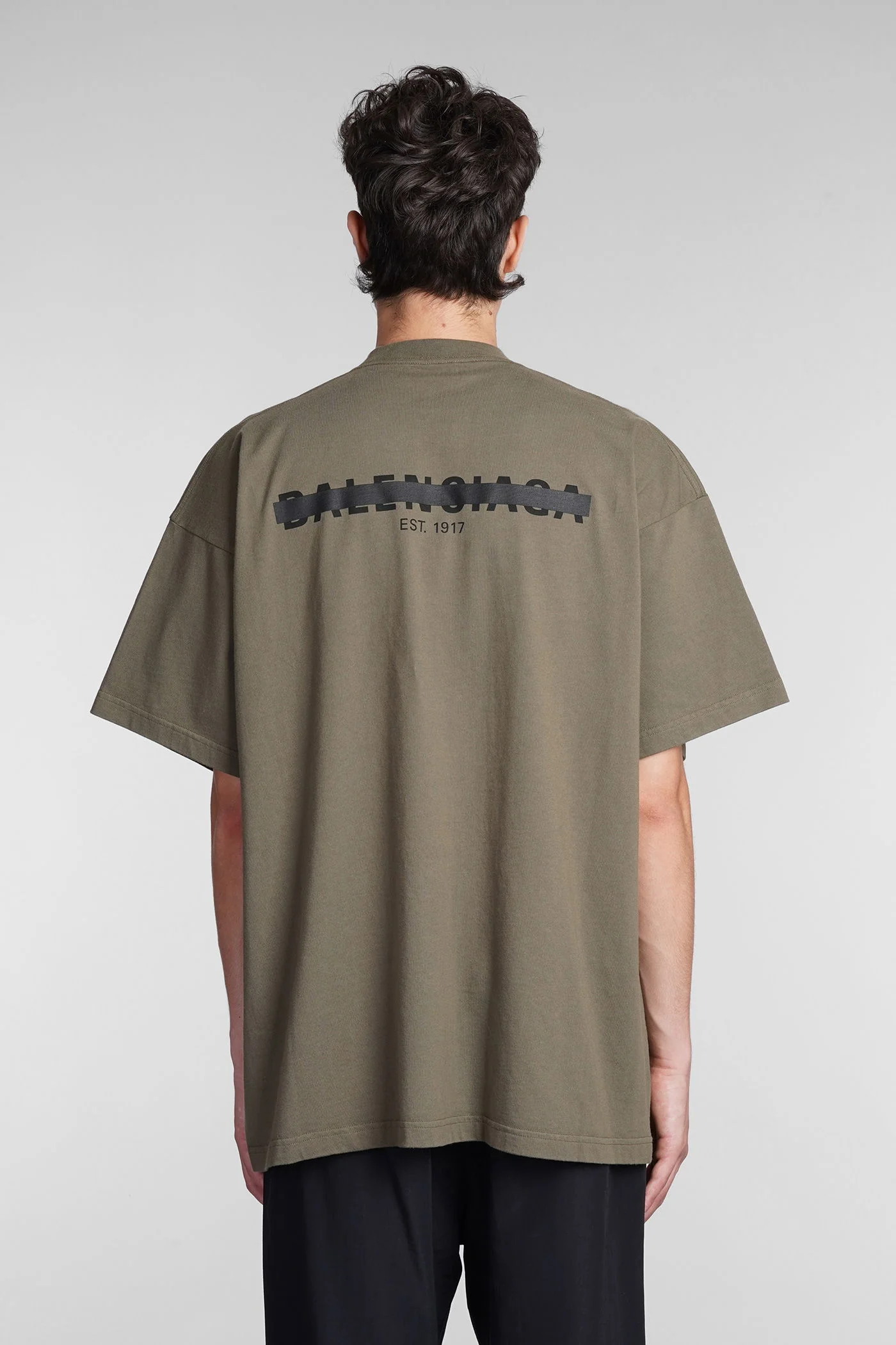 T-Shirt in khaki cotton - Image 3