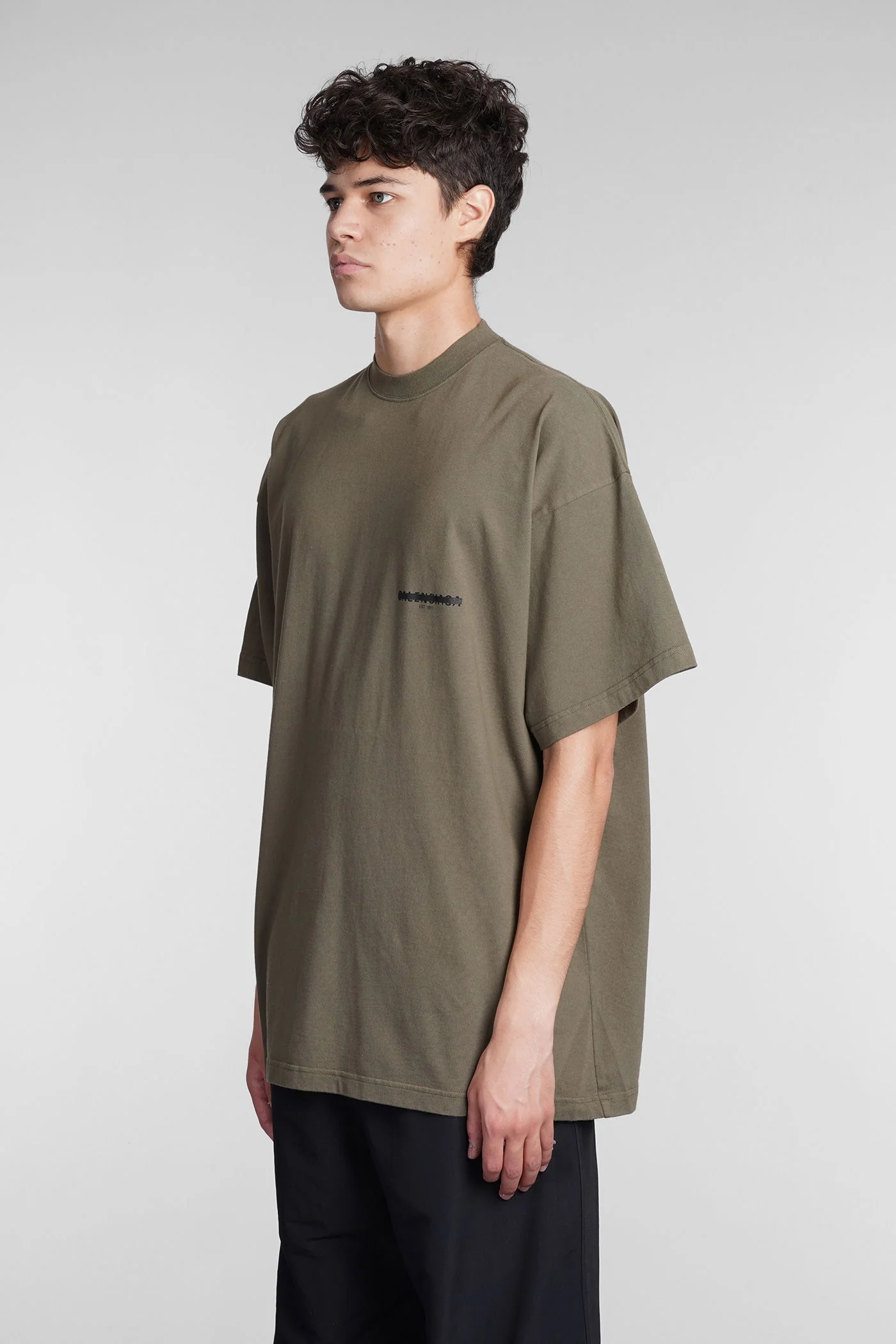 T-Shirt in khaki cotton - Image 4
