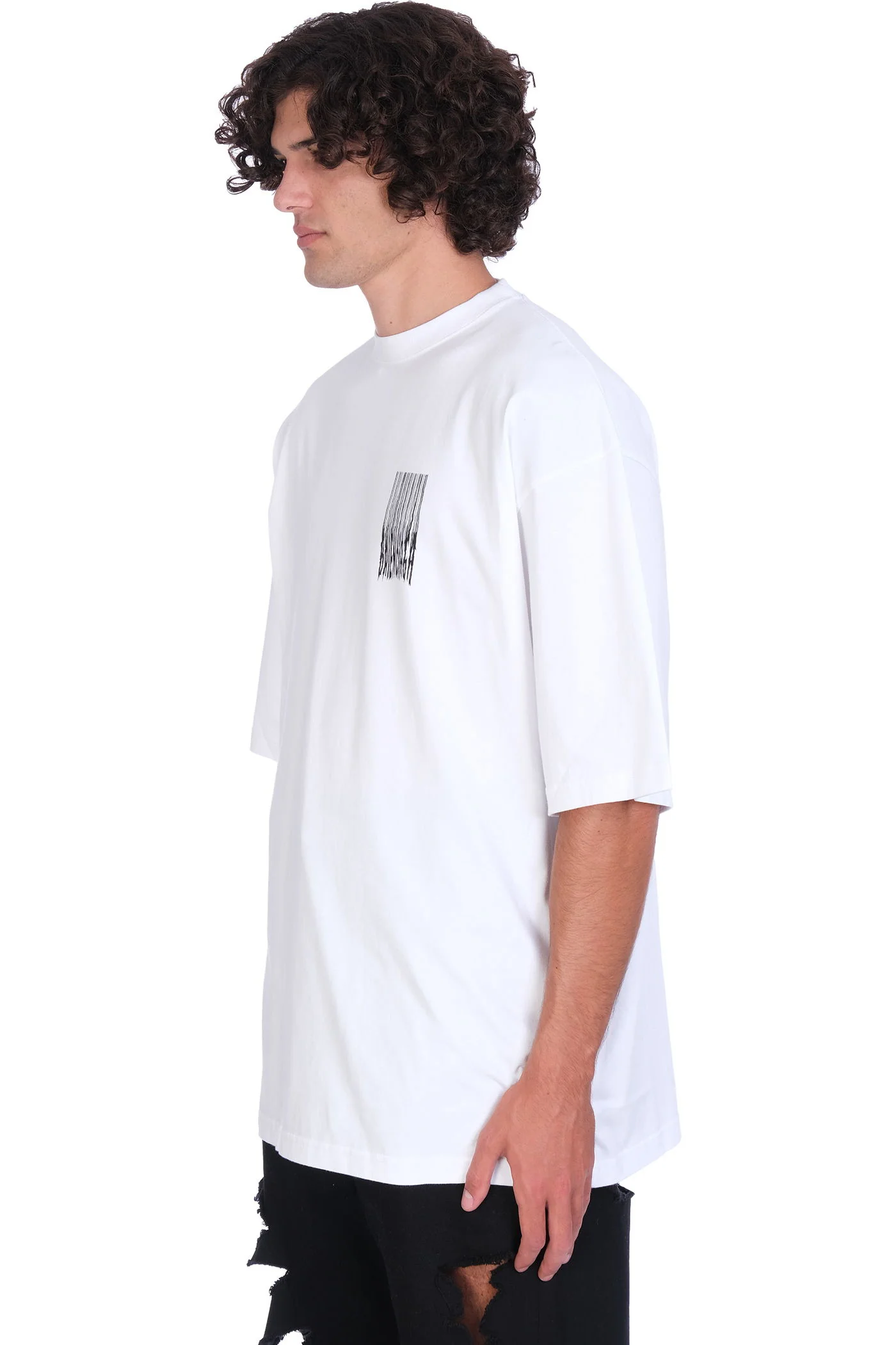 T-Shirt in white cotton - Image 4
