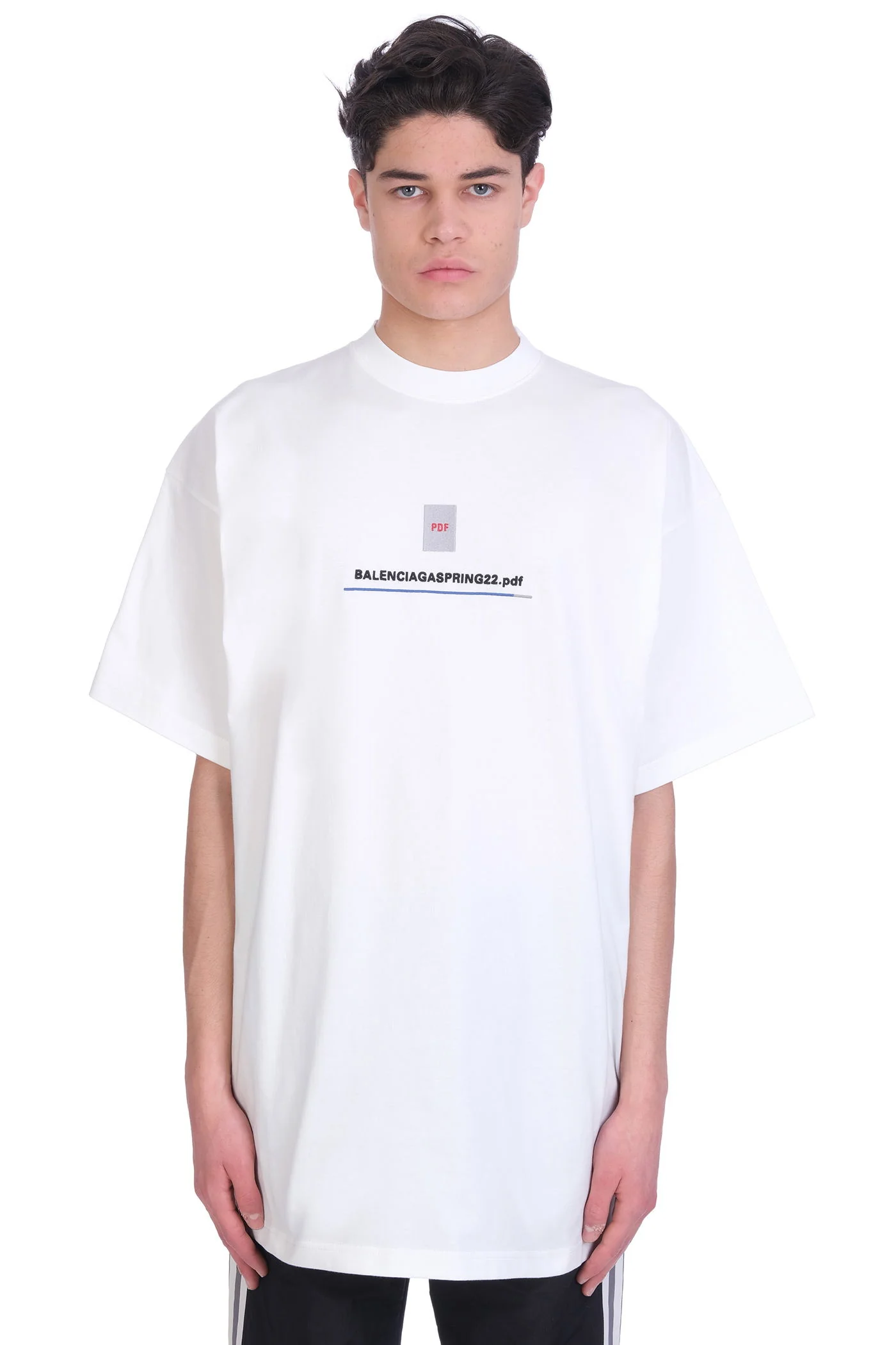 T-Shirt in white cotton