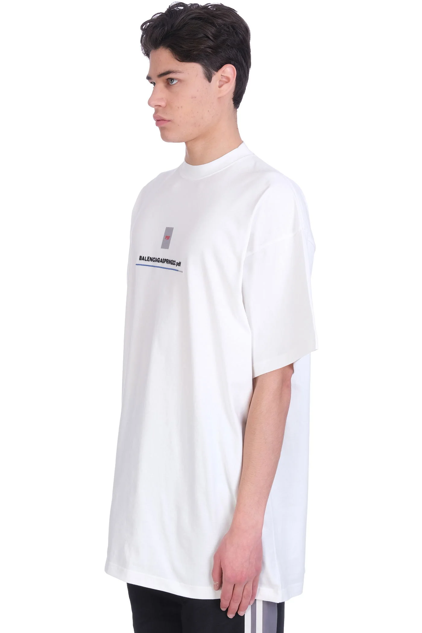 T-Shirt in white cotton - Image 4