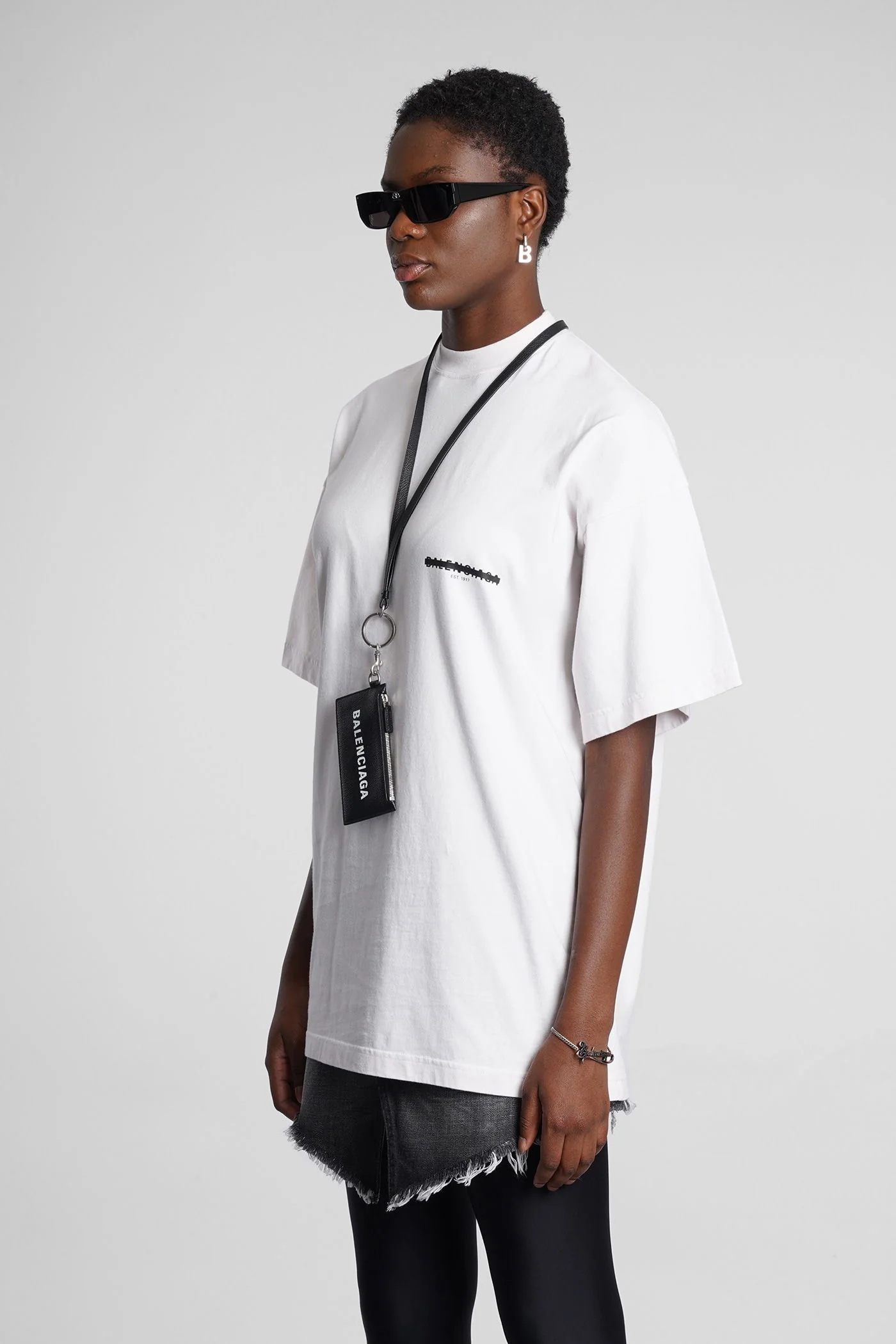 T-Shirt in white cotton - Image 4