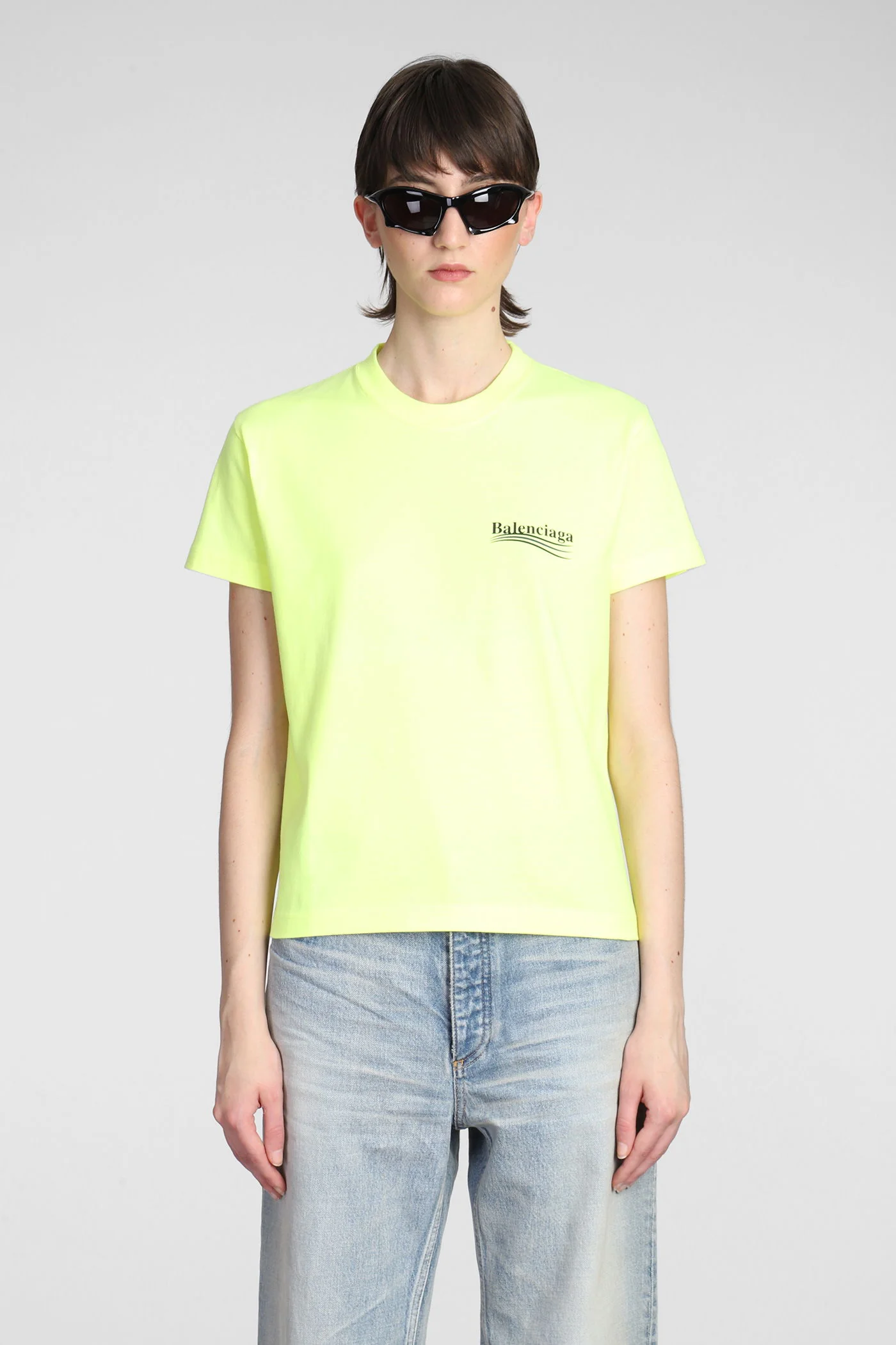 T-Shirt in yellow cotton