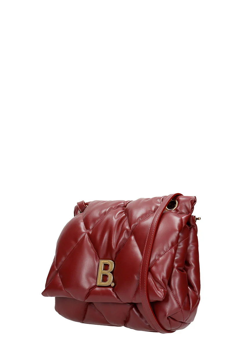 Touch puffy Shoulder bag in bordeaux leather - Image 2